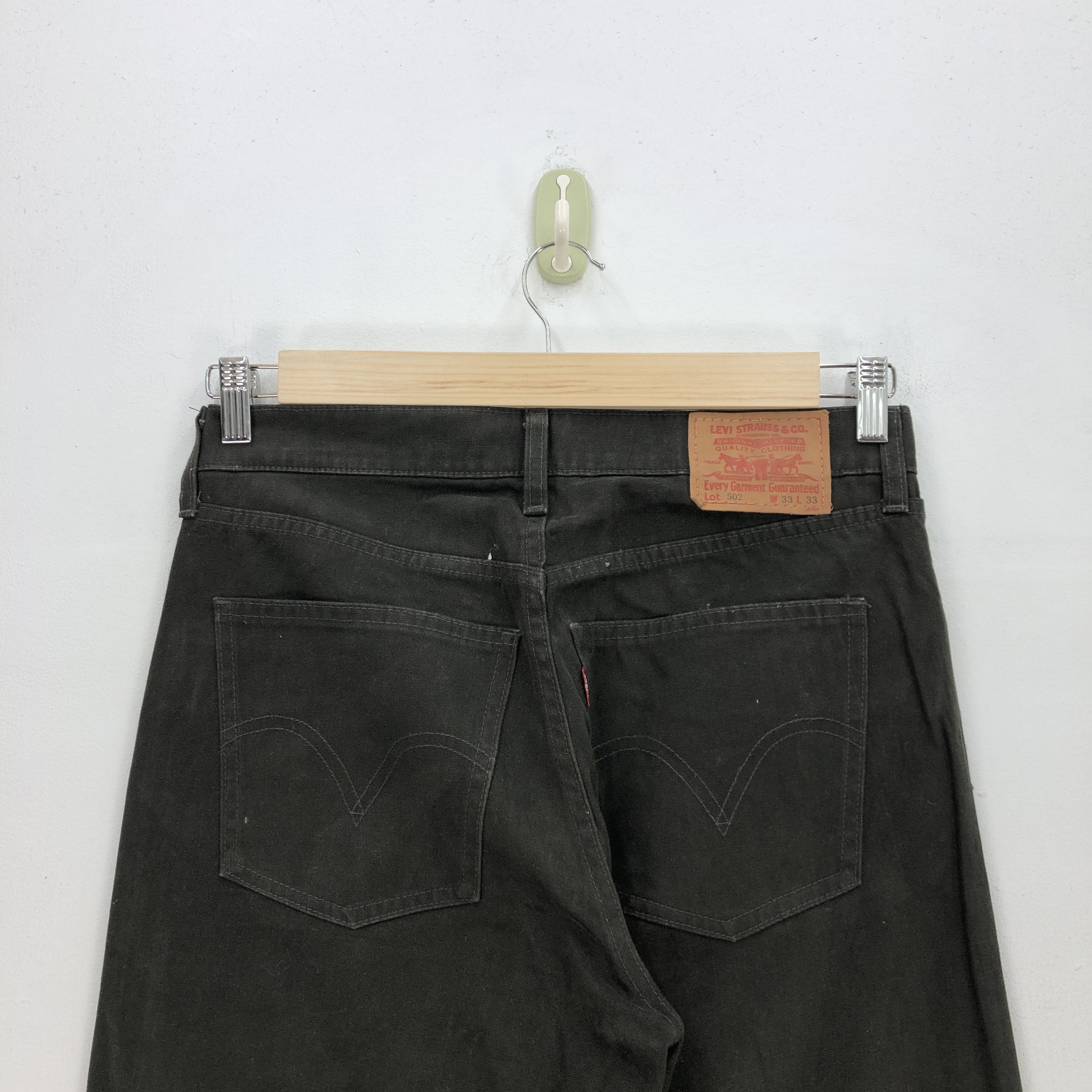 Levi's Vintage Levi's Denim Levis 502 Jeans Faded Black Pants Size US 32 / EU 48 - 5 Thumbnail
