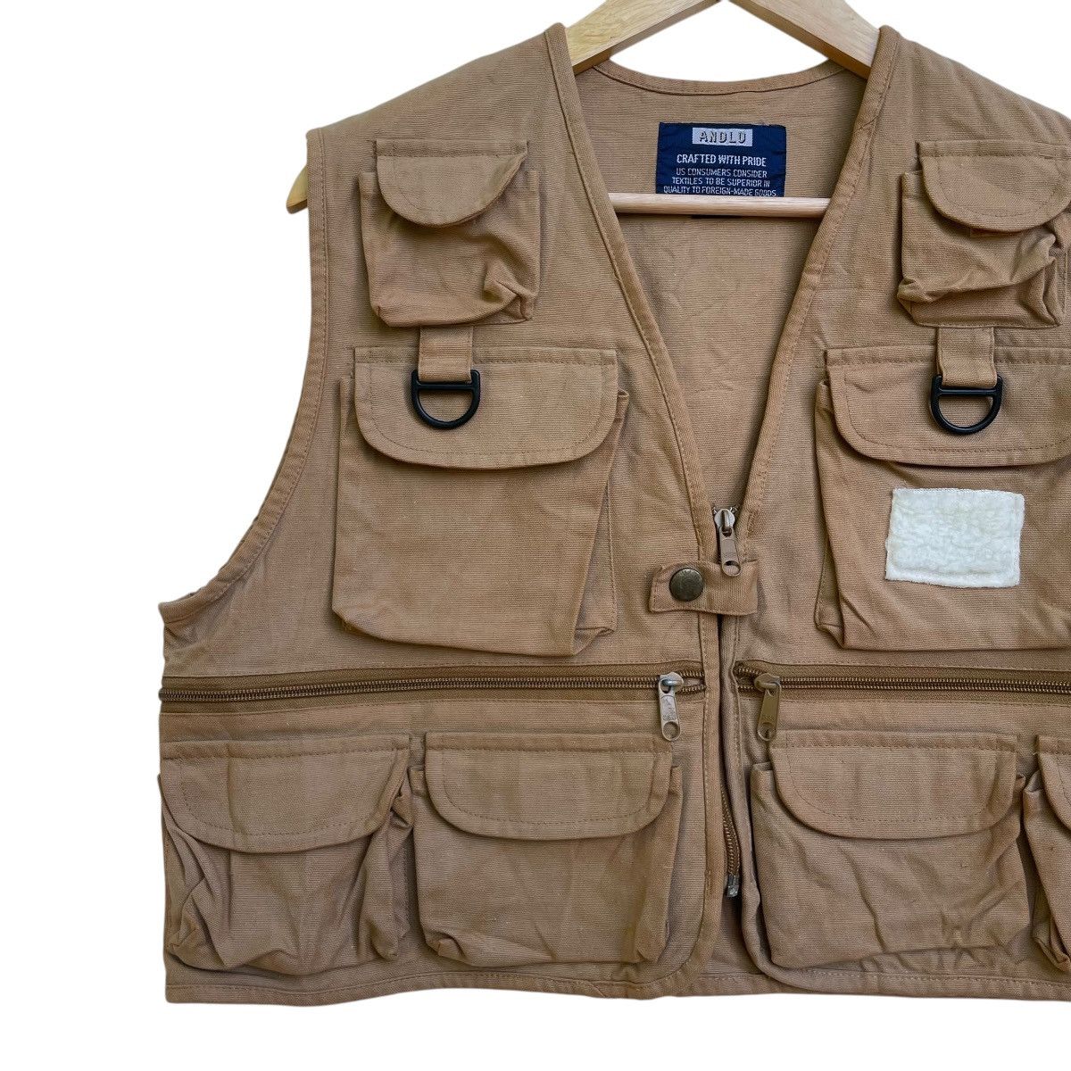 Hunter 💥Vintage Andlo Tactical Combat Fishing Vest Jacket Size US L / EU 52-54 / 3 - 4 Thumbnail