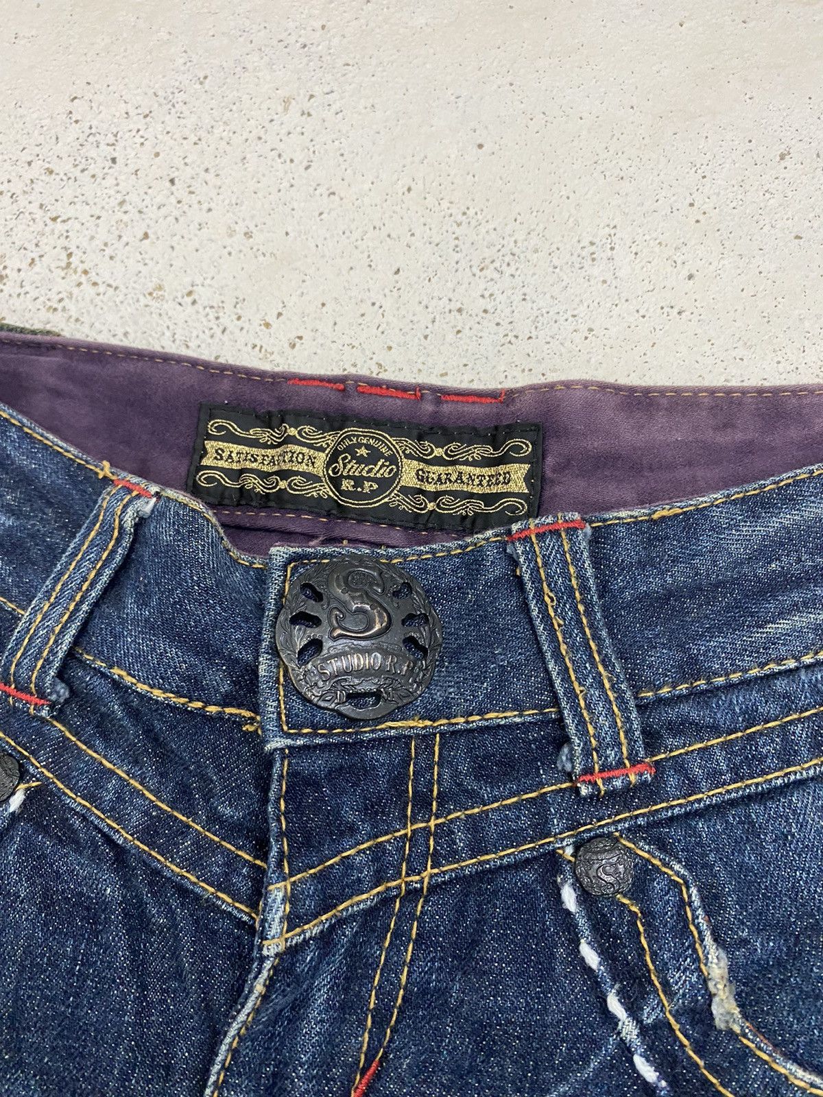 If Six Was Nine × Japanese Brand × Le Grande Bleu (L.G.B.) Flare Studio RP Unisex Jean Japan Mud Washed Low Rise Size US 28 / EU 44 - 11 Thumbnail