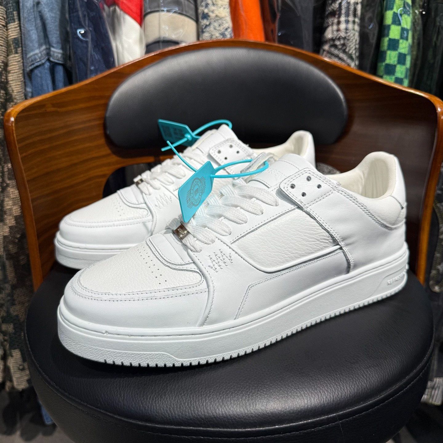 Other Leather White Lowtop Sneakers 47 Men Size US 13 / EU 46 - 1 Thumbnail