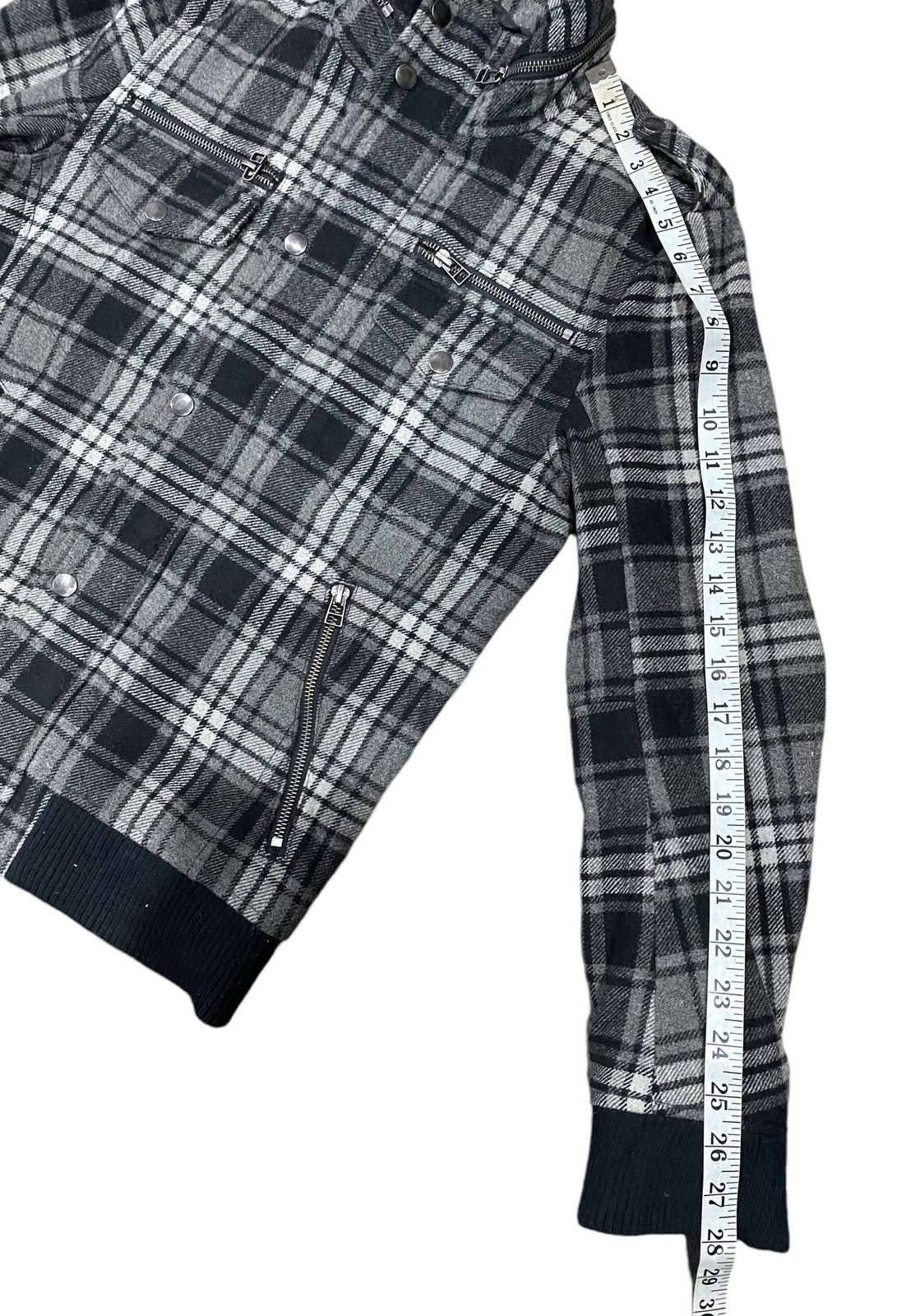 semanticdesign Rare SEMANTIC DESIGN Wool Checkered Zipper Jacket (M) Size US M / EU 48-50 / 2 - 23 Thumbnail