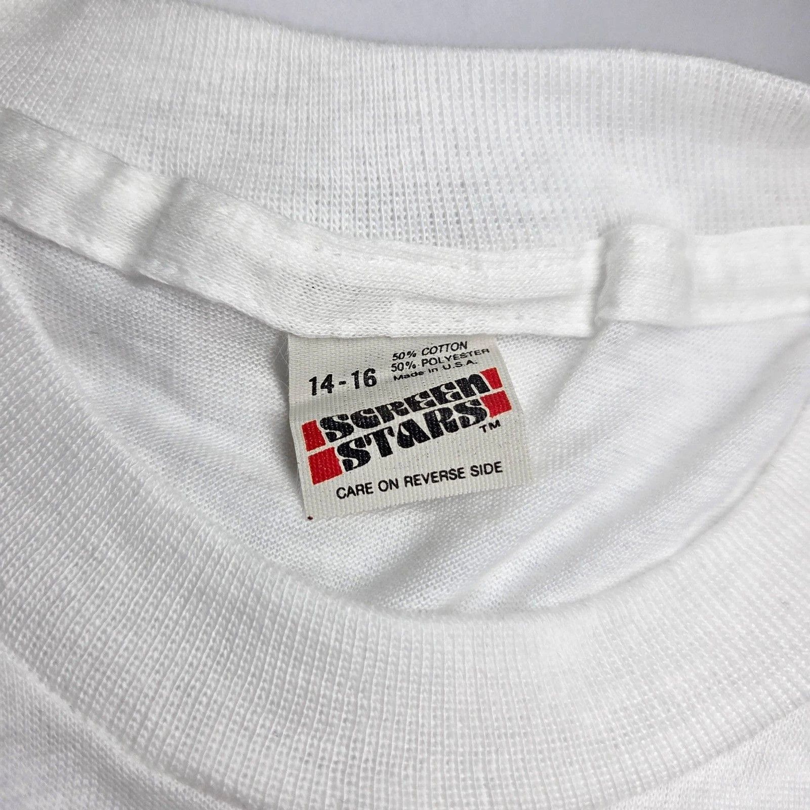 Vintage 1984 Michael Jackson Thriller T-Shirt Fits Sz Xs in White, Men's — image 2 of 6