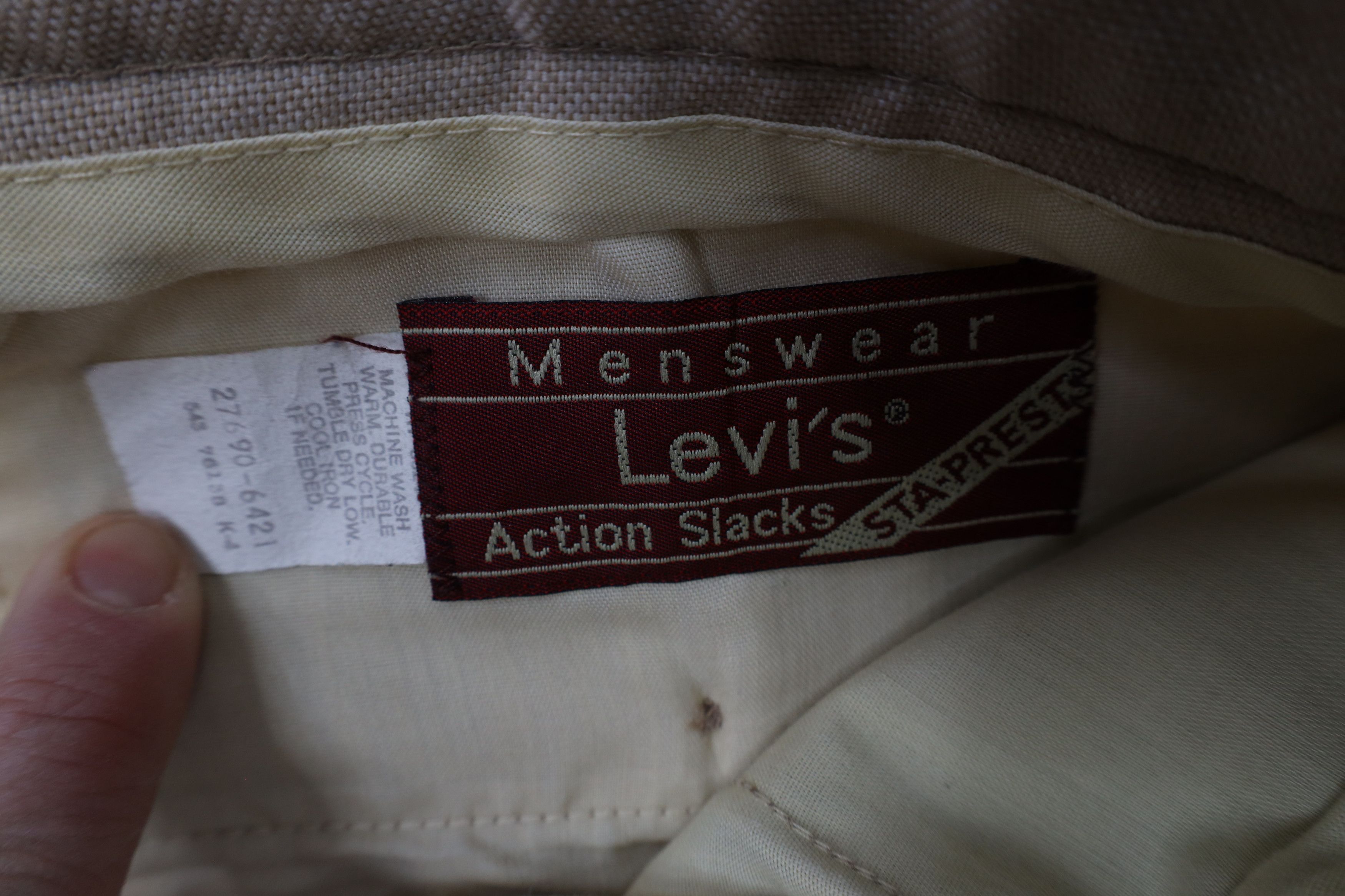 Levi's × Vintage Vintage 70s Levis Wide Leg Bell Bottoms Chino Pants USA Size US 34 / EU 50 - 6 Thumbnail