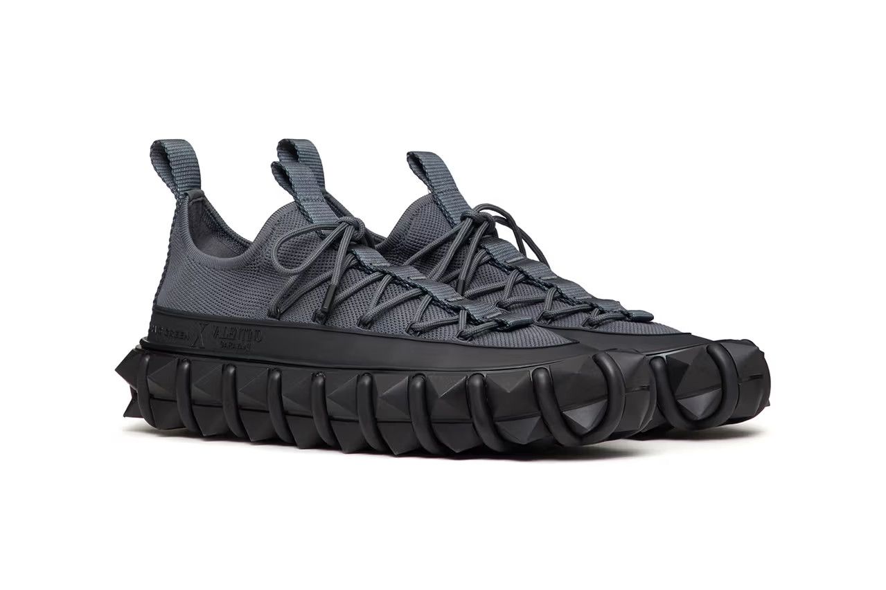 Valentino o1y0525 Low-Top Sneakers in Black/Lead Size US 8 / EU 41 - 2 Thumbnail