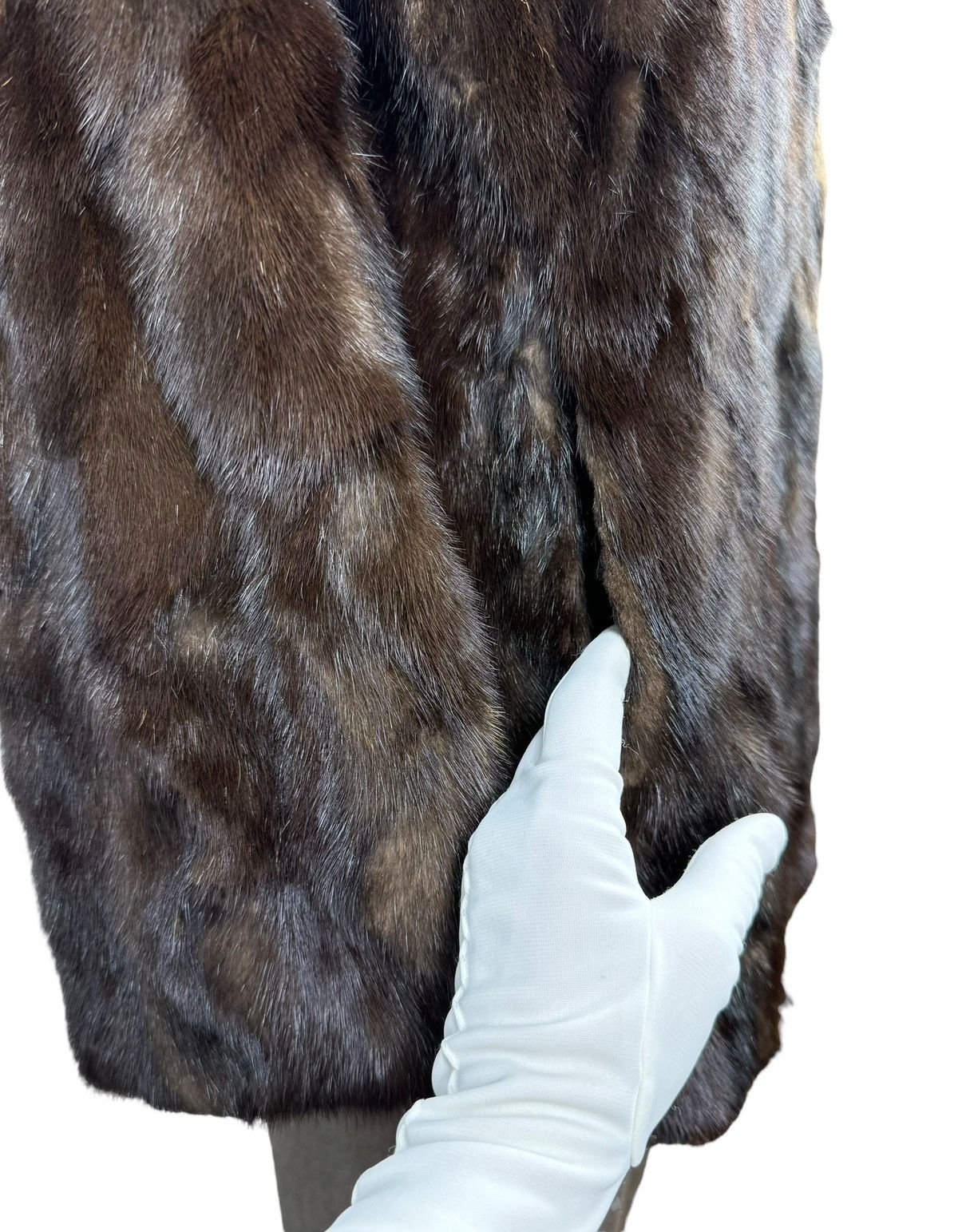 Handmade Real Genuine Mink Fur Coat Jacket Size Large Size L / US 10 / IT 46 - 10 Thumbnail
