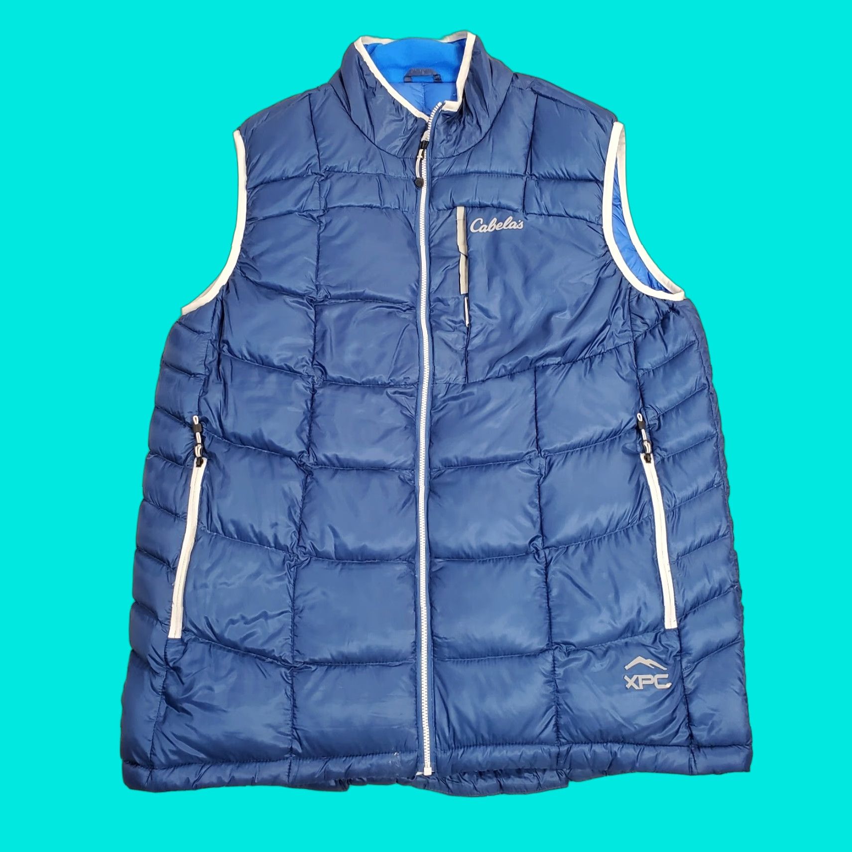 Vintage Cabela's Mens Large Blue Vest Puffer Jacket * User: Cabela's Mens Large Blue Puffer Vest * Size US L / EU 52-54 / 3 - 1 Thumbnail