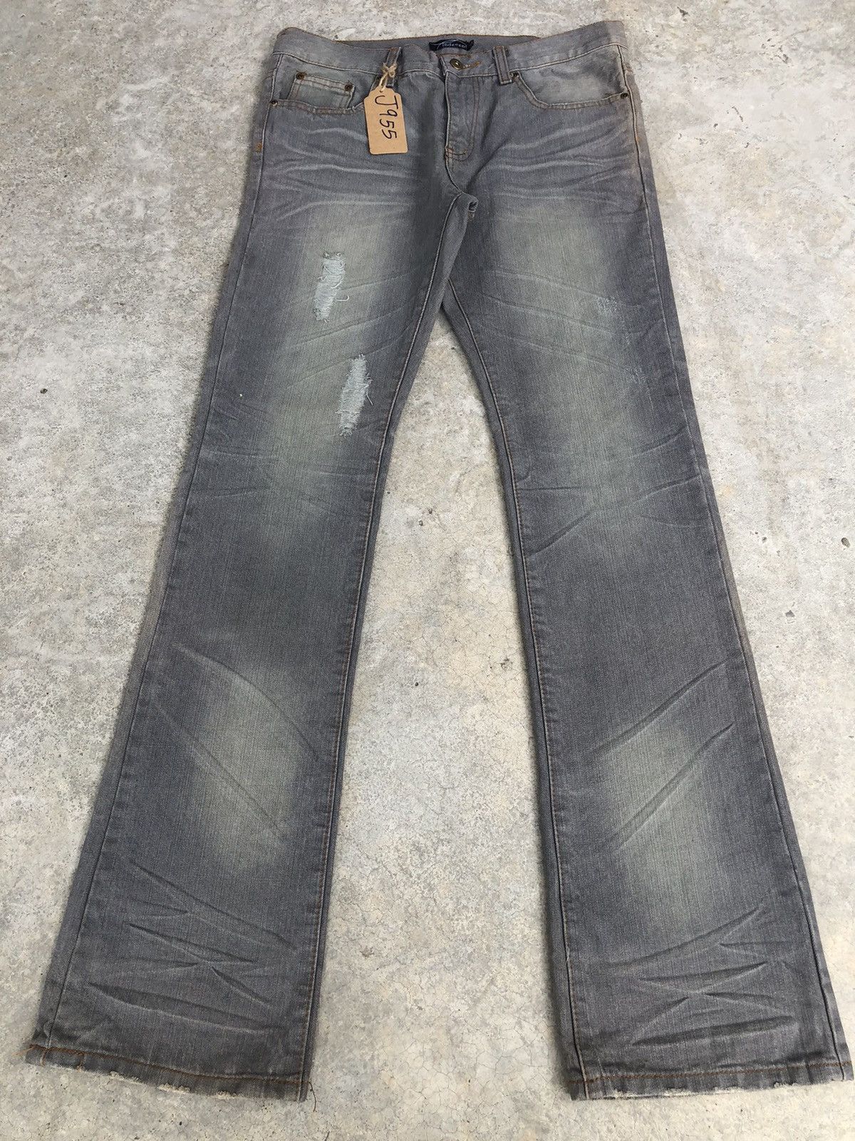 If Six Was Nine Japanese Indecent Flared Jeans Distressed Jeans Size US 33 - 1 Thumbnail