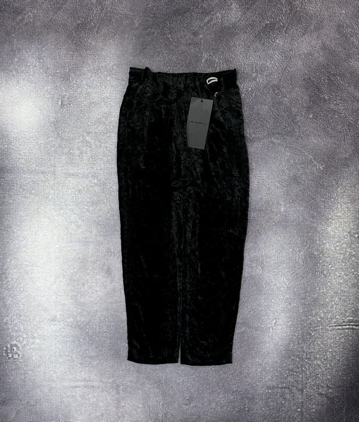 The Kooples The Kooples NWT New Crushed Velvet Black Pants Trousers Size 26" / US 2 / IT 38 - 1 Thumbnail