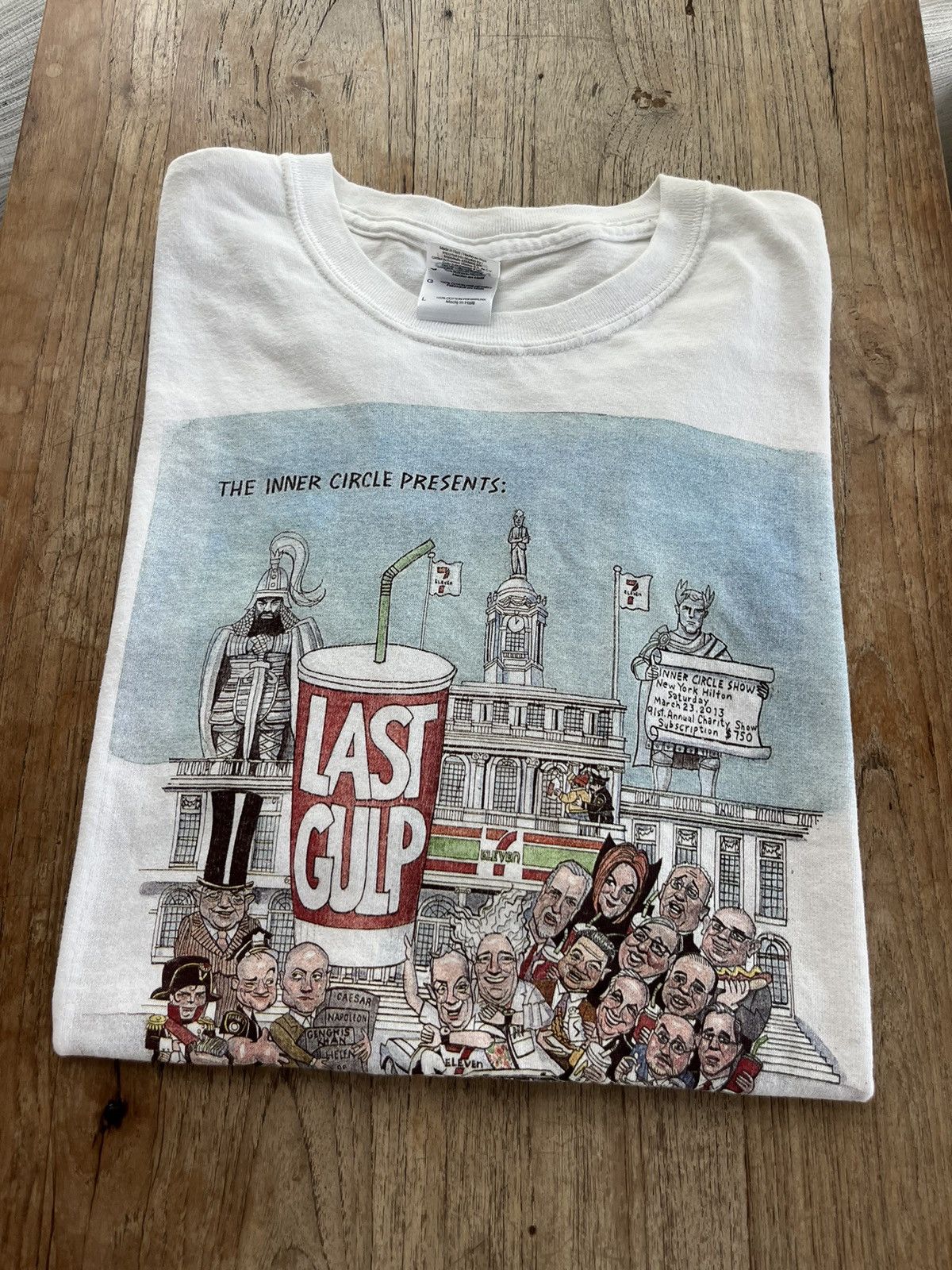 Vintage THE INNER CIRCLE Presents LAST GULP Artwork 2013’s T-shirt Size US L / EU 52-54 / 3 - 1 Thumbnail