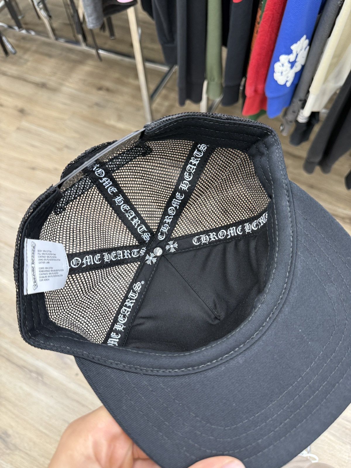 Chrome Hearts Chrome Hearts Black 3 Cross Trucker Hat Size ONE SIZE - 5 Thumbnail