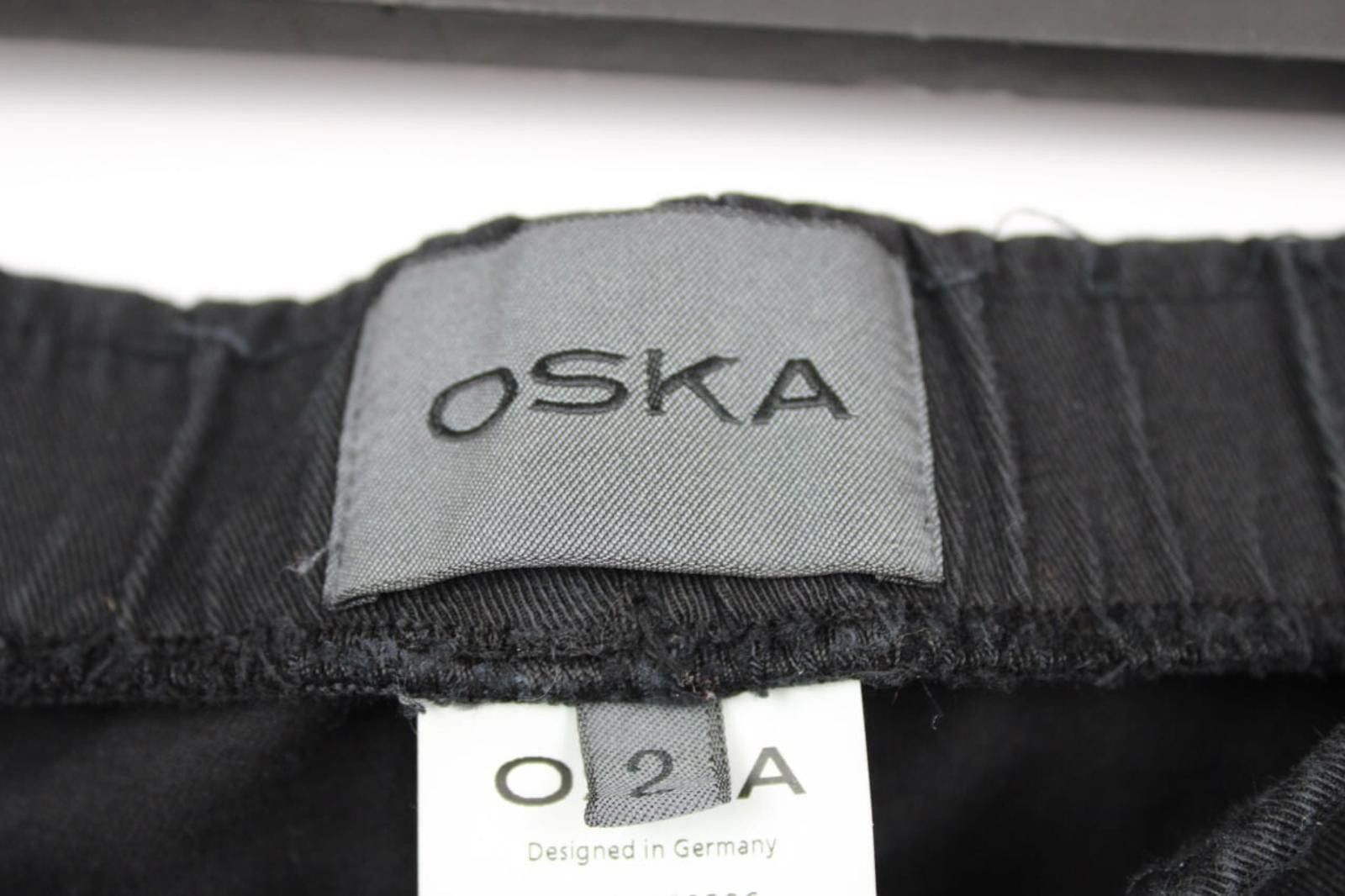 Oscar De La Renta OSKA Black Relaxed Wide-Leg Stretch Pants Trousers Size 2 Size 26" / US 2 / IT 38 - 9 Thumbnail