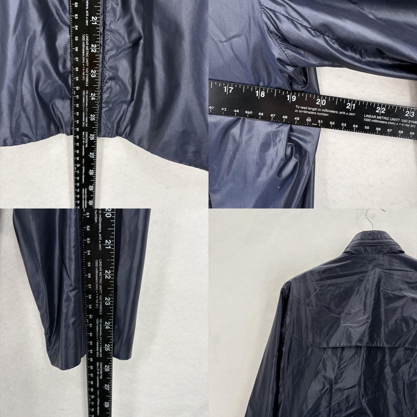 Theory Theory Jacket Mens Small Blue Gabe S Metaphoric Hooded Nylon Zip Lightweight Windbreaker Size US S / EU 44-46 / 1 - 8 Thumbnail