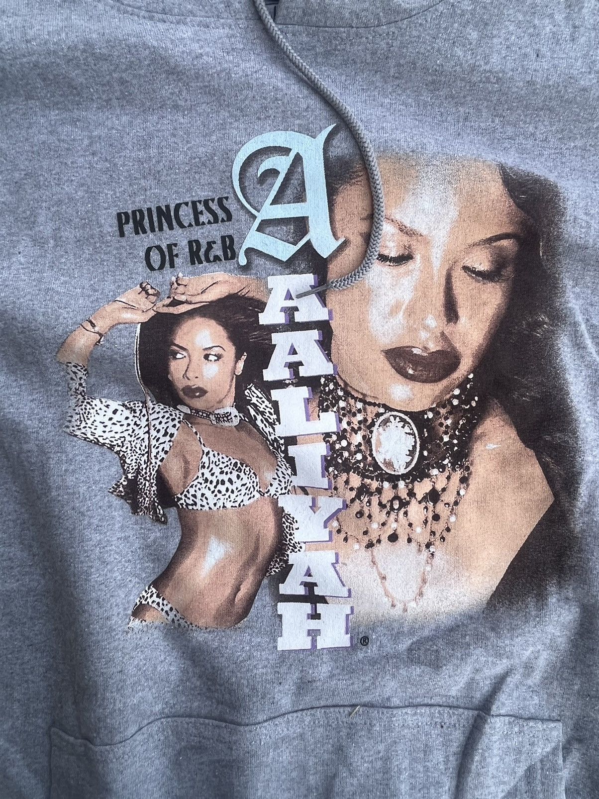Other Grey Aaliyah graphic hoodie Size US L / EU 52-54 / 3 - 2 Thumbnail
