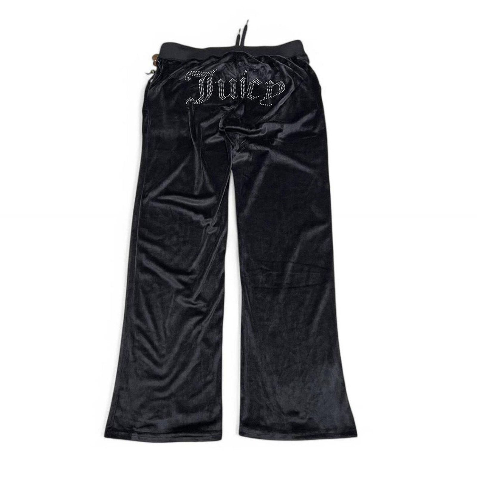 Juicy Couture Juicy Couture Black Bling Velour Y2K Sweatpants NWT - M Size 28" / US 6 / IT 42 - 1 Thumbnail