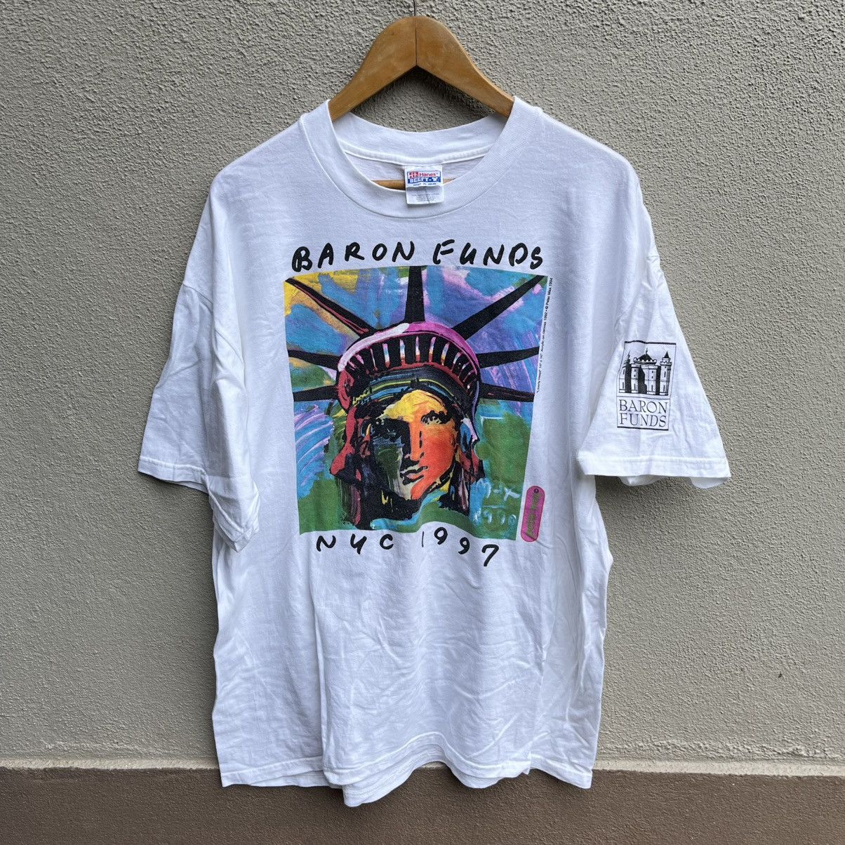 Arts & Science Vintage 90s PETERMAX Baron Funds photo art tee neomax Size US XL / EU 56 / 4 - 1 Thumbnail