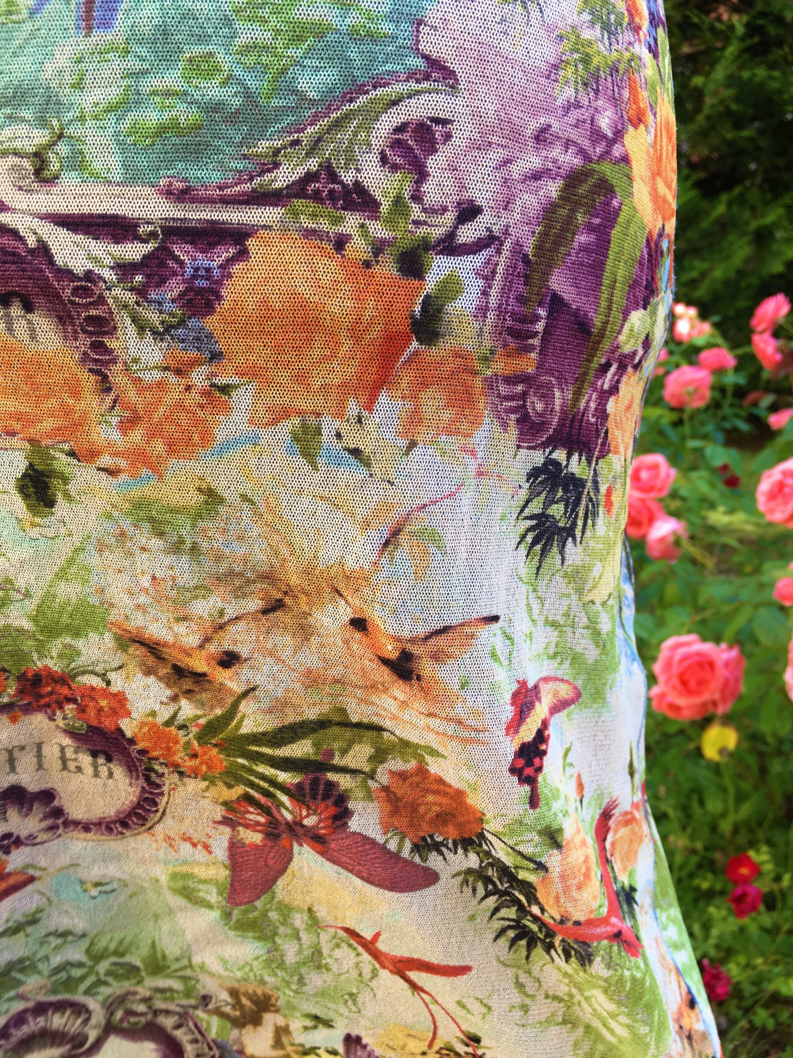 Jean Paul Gaultier Jean Paul Gaultier Tropical Butterfly Mesh Bella Hadid Dress Size M / US 6-8 / IT 42-44 - 12 Thumbnail
