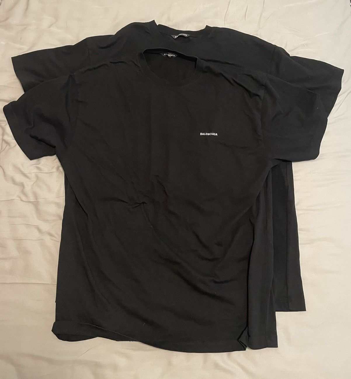Balenciaga 2x bundle - Balenciaga Logo Tee XL Size US XL / EU 56 / 4 - 1 Thumbnail