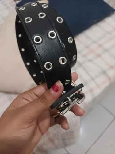 Vintage Y2K Hollow PU Leather Belt Size ONE SIZE - 4 Thumbnail