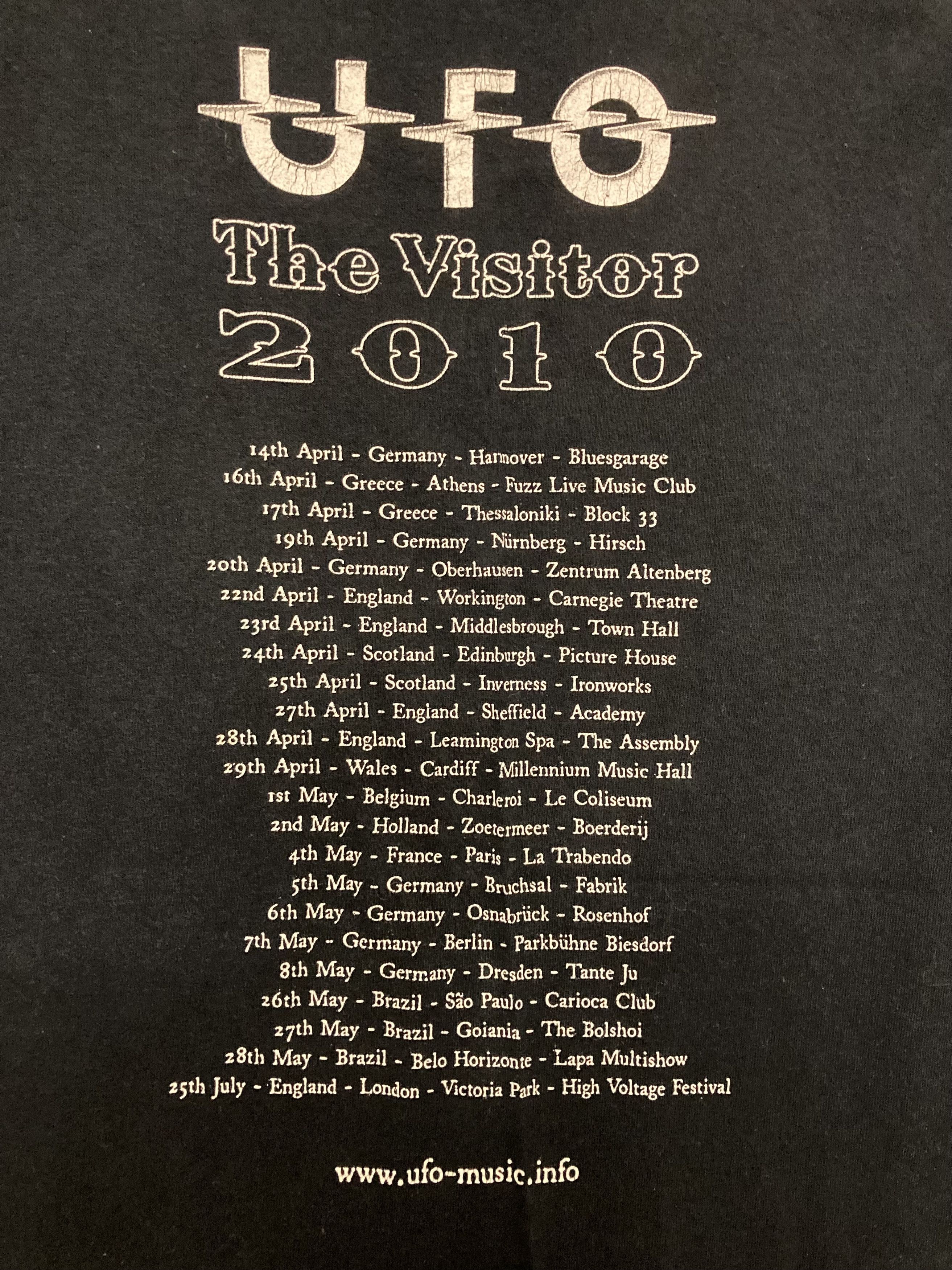 Band Tees × Vintage UFO The Visitor World Tour 2010 Progressive Rock Band Shirt Size US L / EU 52-54 / 3 - 5 Thumbnail