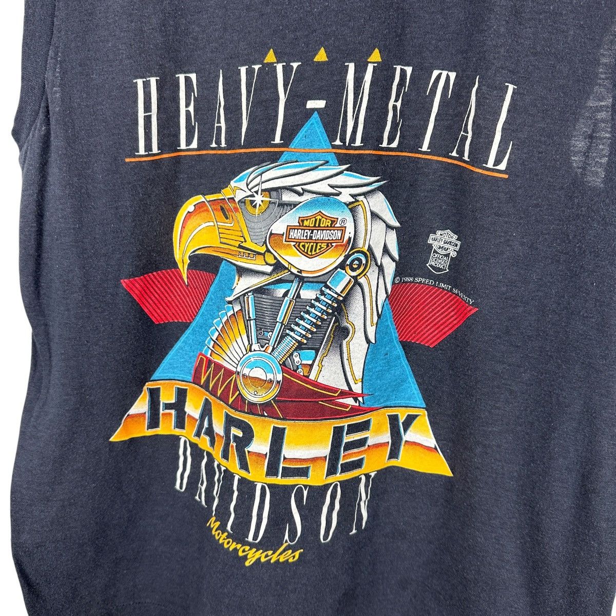 Harley Davidson × Vintage Vintage 1988 Harley Davidson Chrome Eagle Shirt Size US L / EU 52-54 / 3 - 2 Thumbnail