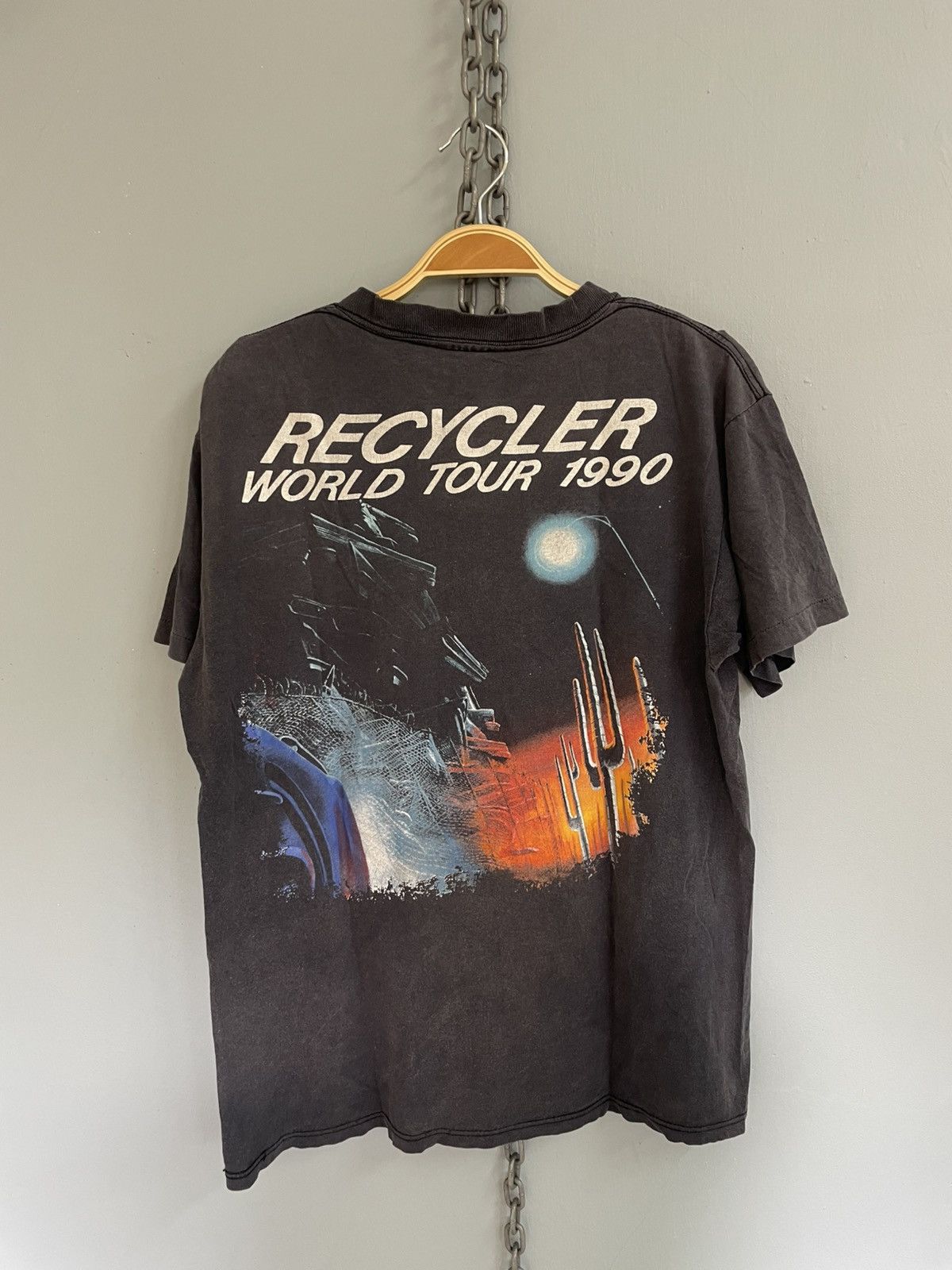Band Tees Vintage 90s ZZ Top rock band world tour 1990 t shirt Size US M / EU 48-50 / 2 - 2 Thumbnail