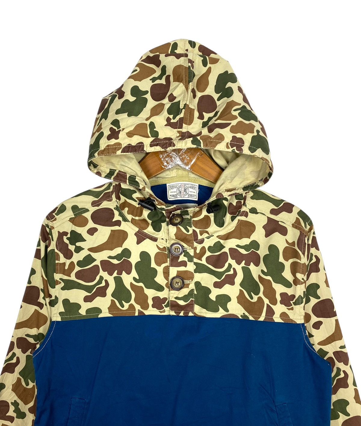 Japanese Brand Rare‼️ United Garment Workers Horizon Camouflage Hoodie Size M / US 6-8 / IT 42-44 - 4 Thumbnail