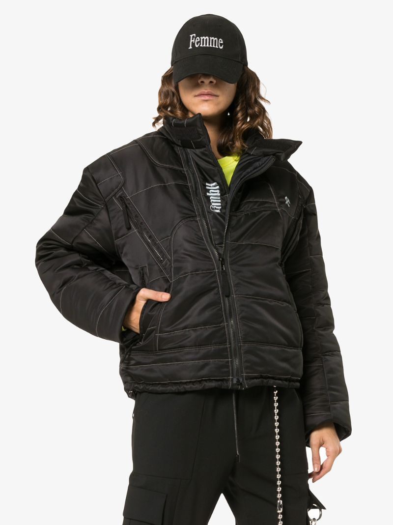 GmbH GmbH x Browns Harris High Neck Embroidered Puffer Jacket Size L / US 10 / IT 46 - 1 Thumbnail