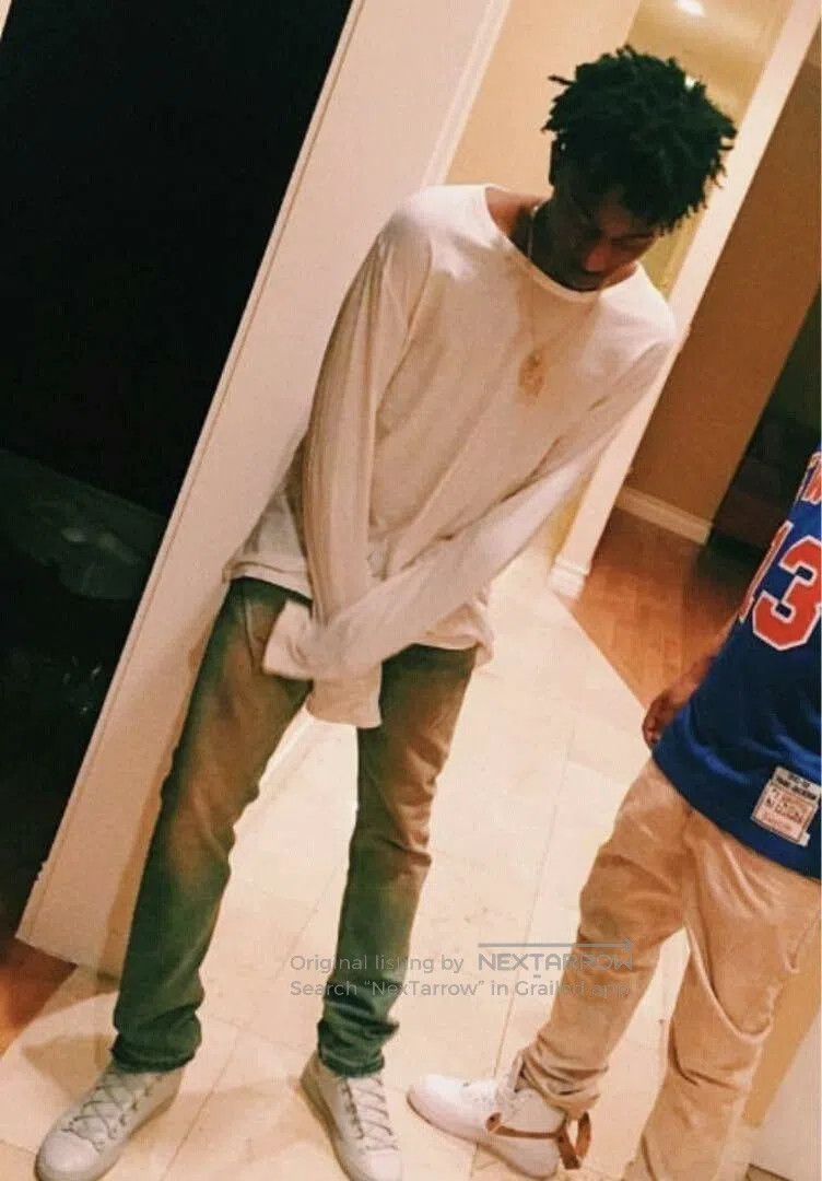 Number (N)ine Playboi Carti Distressed Black Denim Pants. Size US 30 / EU 46 - 3 Thumbnail