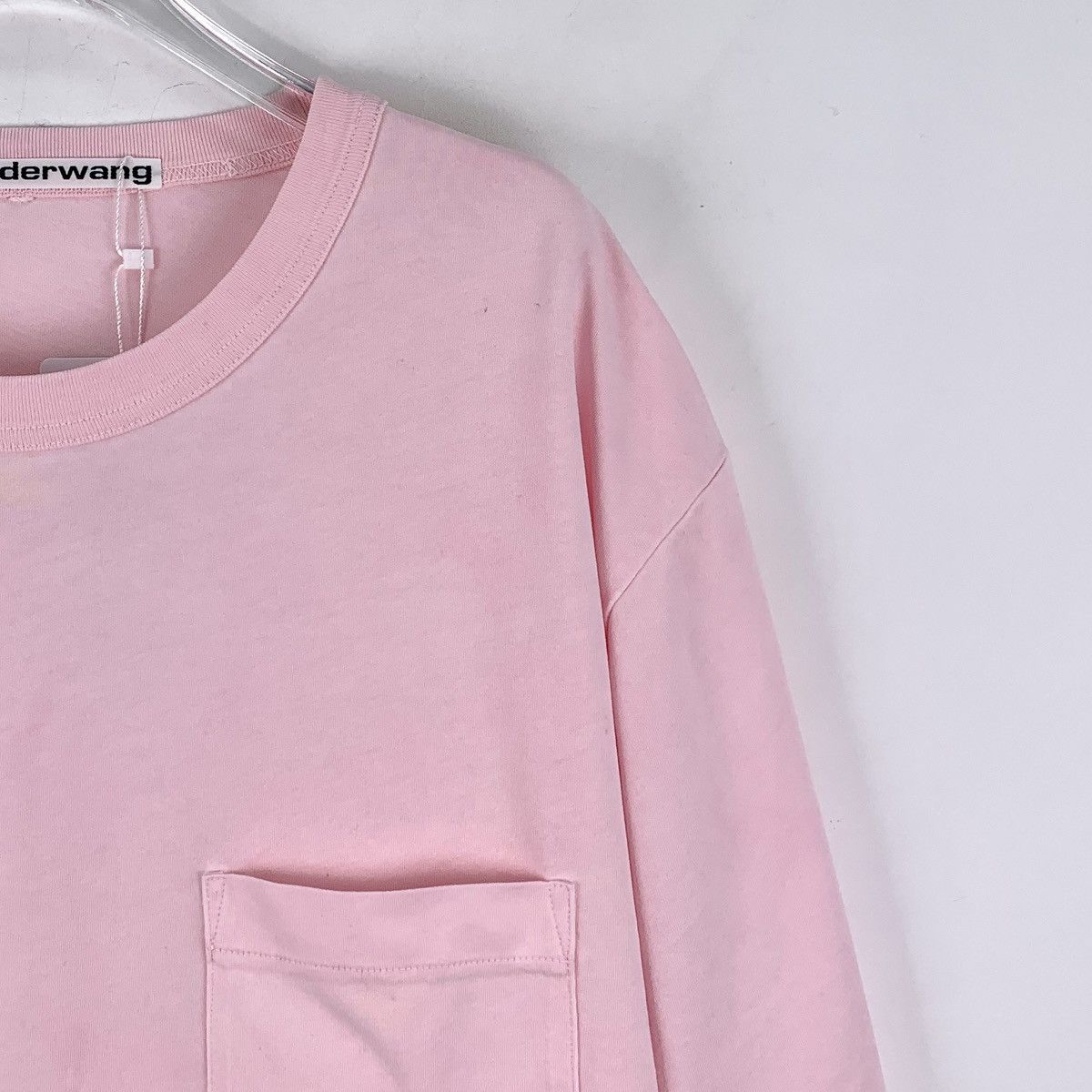 Alexander Wang Alexander Wang Pink Pocket Design Short Sleeve T-shirt K26WX Size XL / US 12-14 / IT 48-50 - 3 Thumbnail
