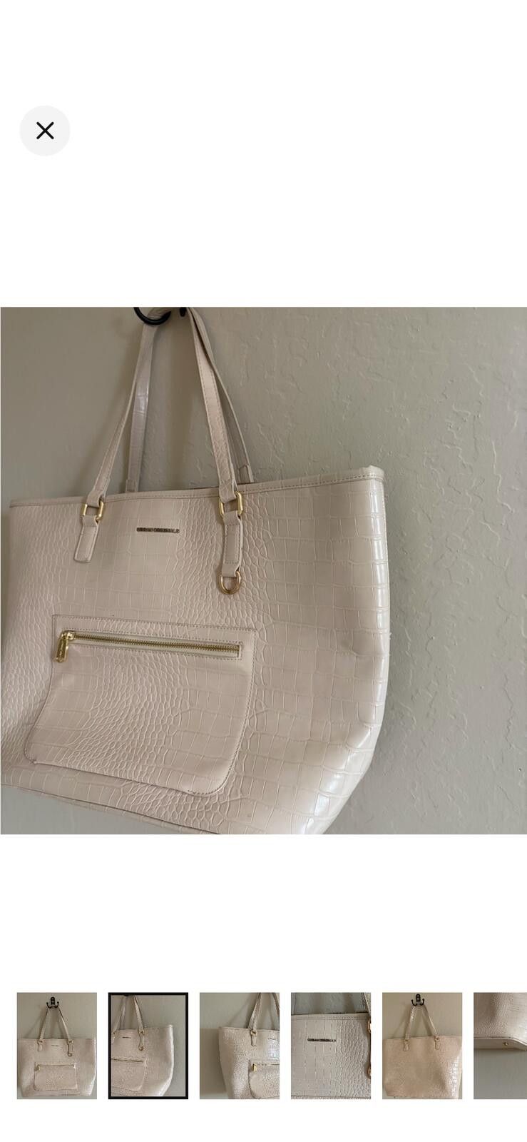 Other Urban Originals Cream Textured Tote Size ONE SIZE - 2 Thumbnail
