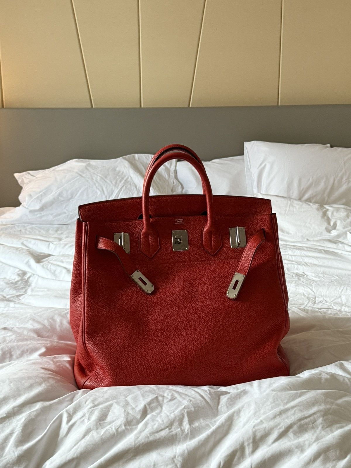 Hermes Hermès Birkin HAC 40 Togo Leather palladium Travel Bag Size ONE SIZE - 1 Thumbnail