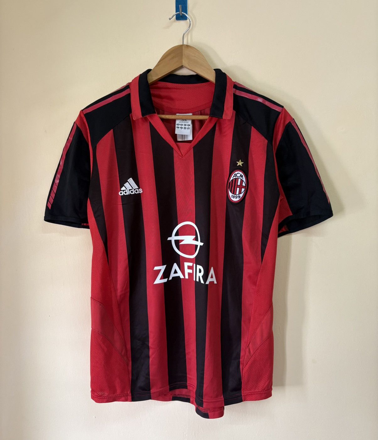 Adidas Vintage 2005 2006 AC Milan Adidas Zafira Jersey Blokecore Size US M / EU 48-50 / 2 - 1 Thumbnail