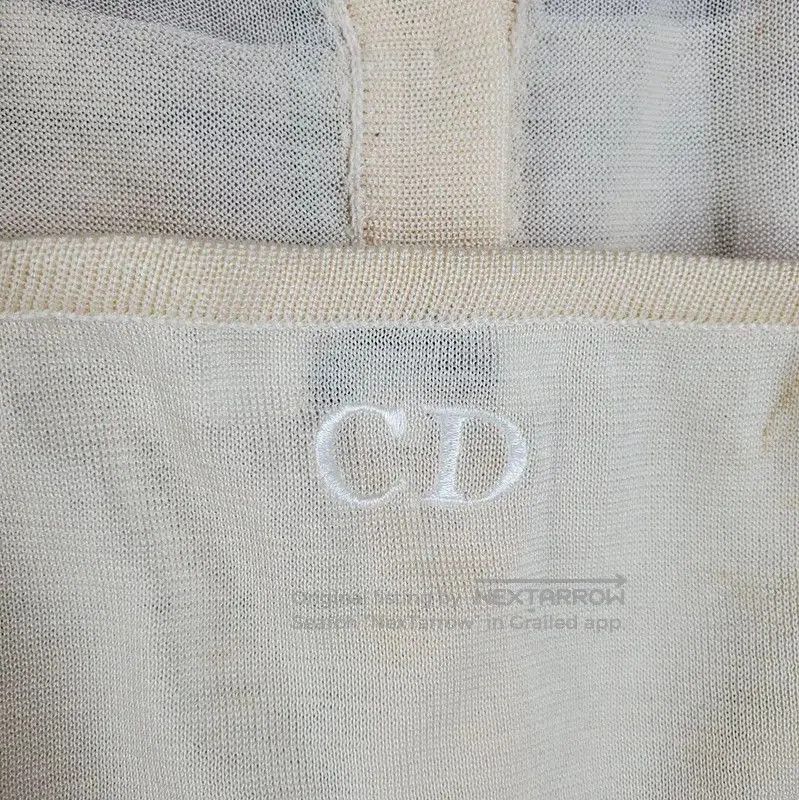 Dior Dior Summer Beige Cotton Embroidered Tank Top . Size M / US 6-8 / IT 42-44 - 9 Thumbnail