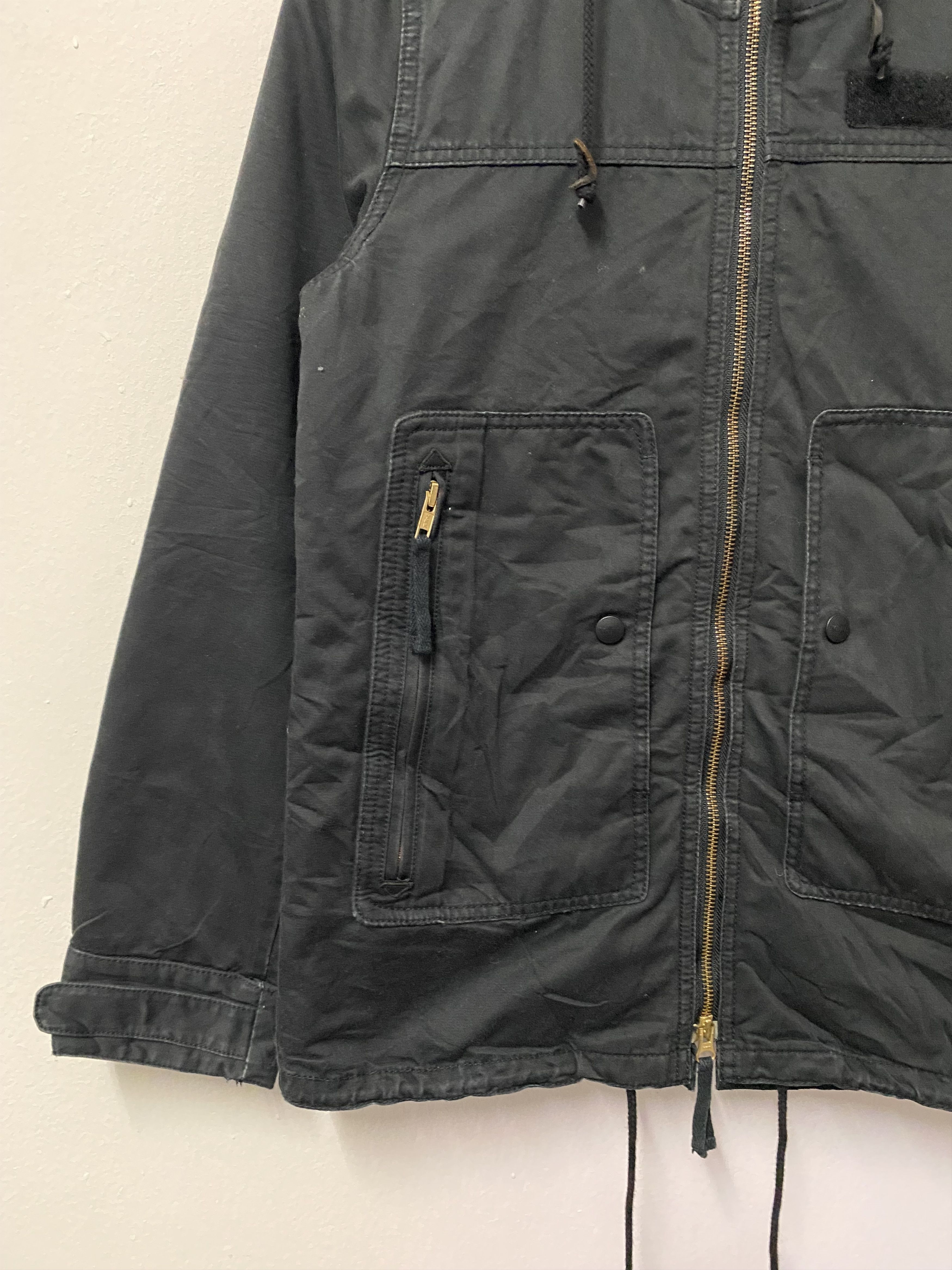 Japanese Brand X-Girl Japan Streetwear Utility Hooded Jacket - Black Size M / US 6-8 / IT 42-44 - 7 Thumbnail