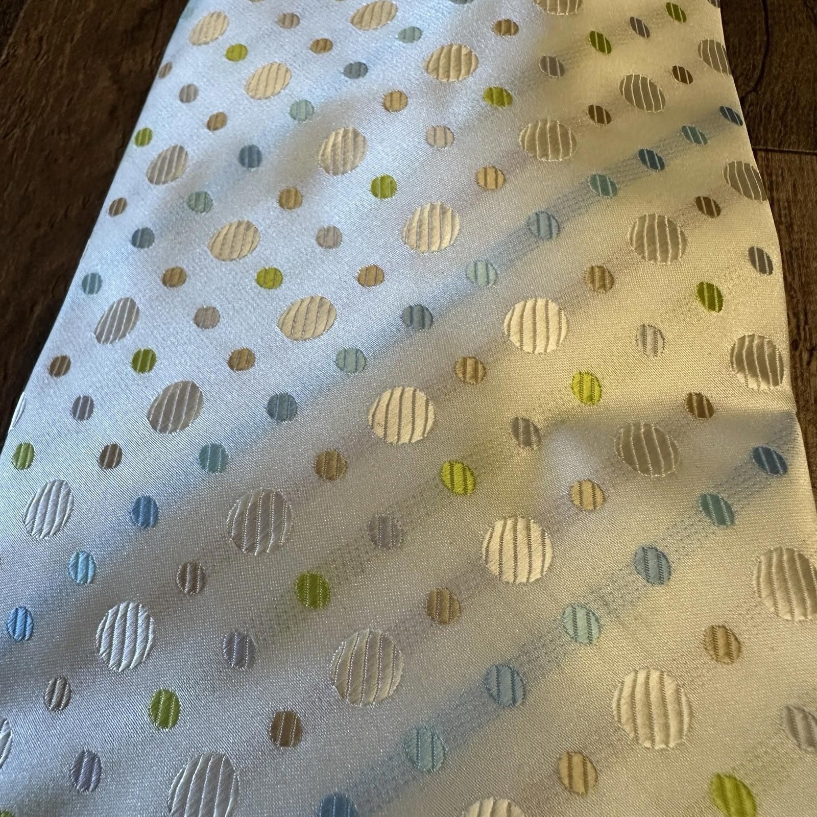 Paul Smith PAUL SMITH London Tie 100% Silk Jacquard Shiny White Size ONE SIZE - 1 Thumbnail