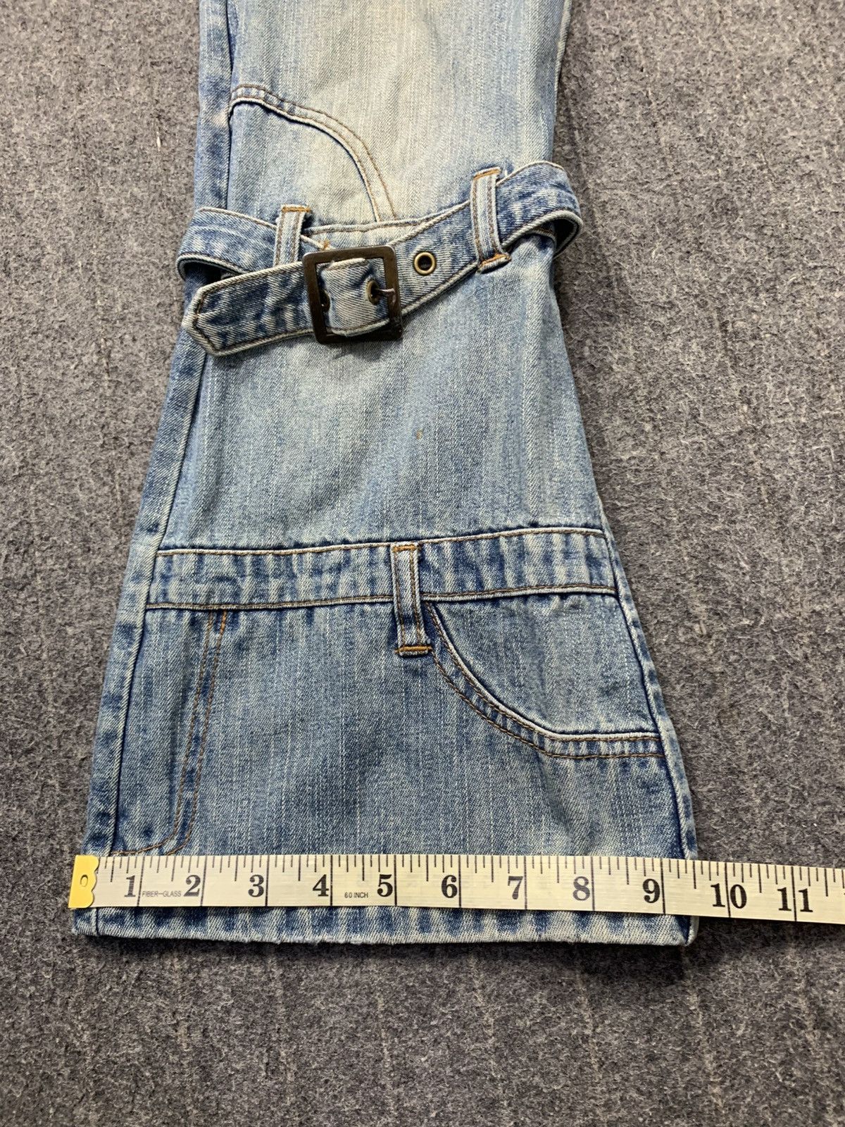 Japanese Brand Cyber Punk Bondage Anime Character Denim Jeans Size 27" / US 4 / IT 40 - 11 Thumbnail