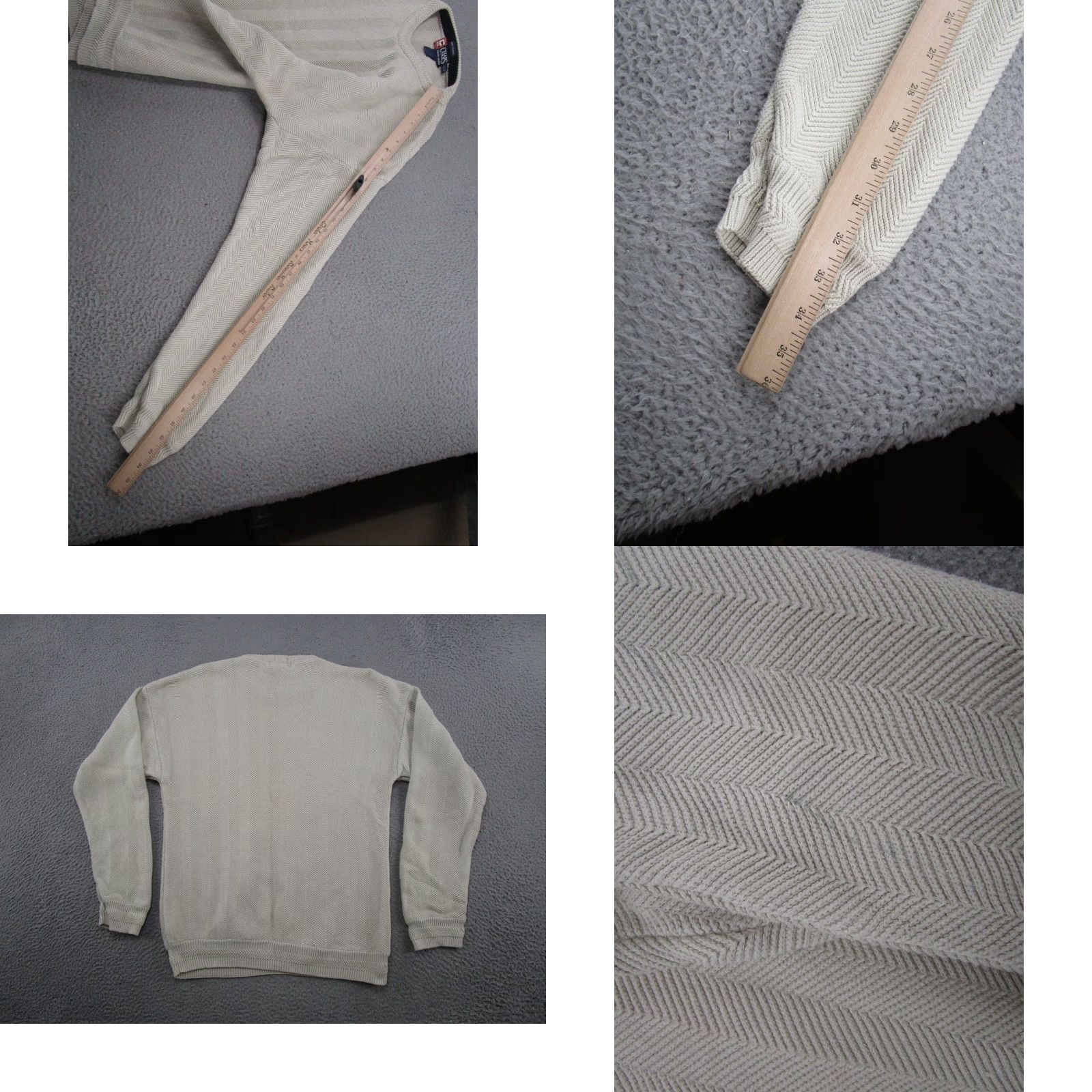Chaps VTG 90s Ralph Lauren Chaps Knit Sweater Crew Neck Long Sleeve Size L Ivory Cotton Logo Men Pullover Vintage 90s Theme Mens Size US L / EU 52-54 / 3 - 8 Thumbnail