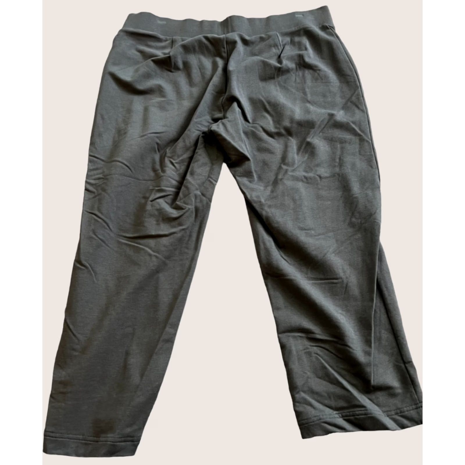 J. Jill Pure Jill Women Cropped Pants gray Slim Leg Pull On Elastic Waist M Medium Shes/pants? Size 32" / US 10 / IT 46 - 1 Thumbnail