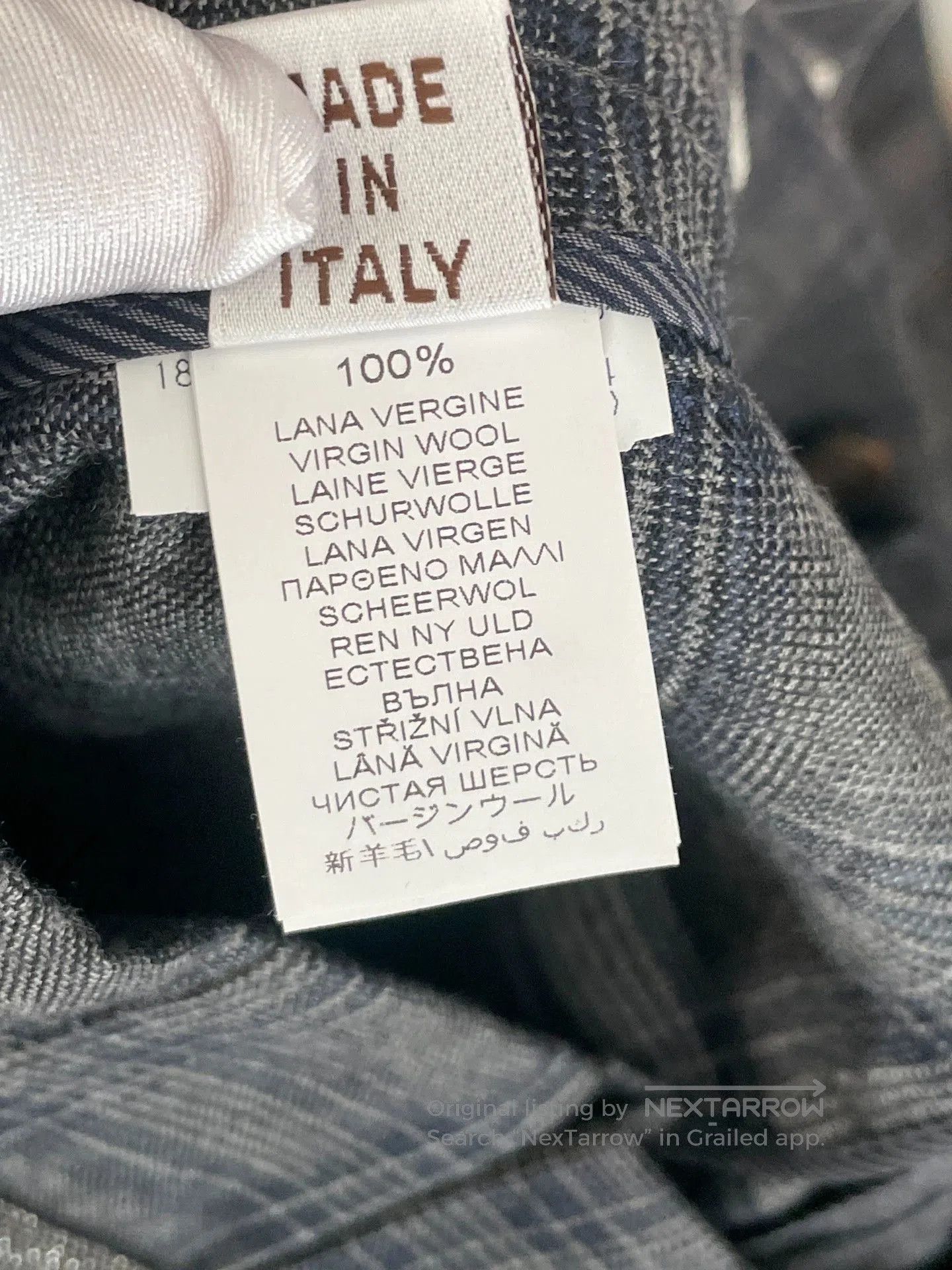 Brunello Cucinelli gray checkered wool long pants by brunello cucinelli. Size US 36 / EU 52 - 5 Thumbnail