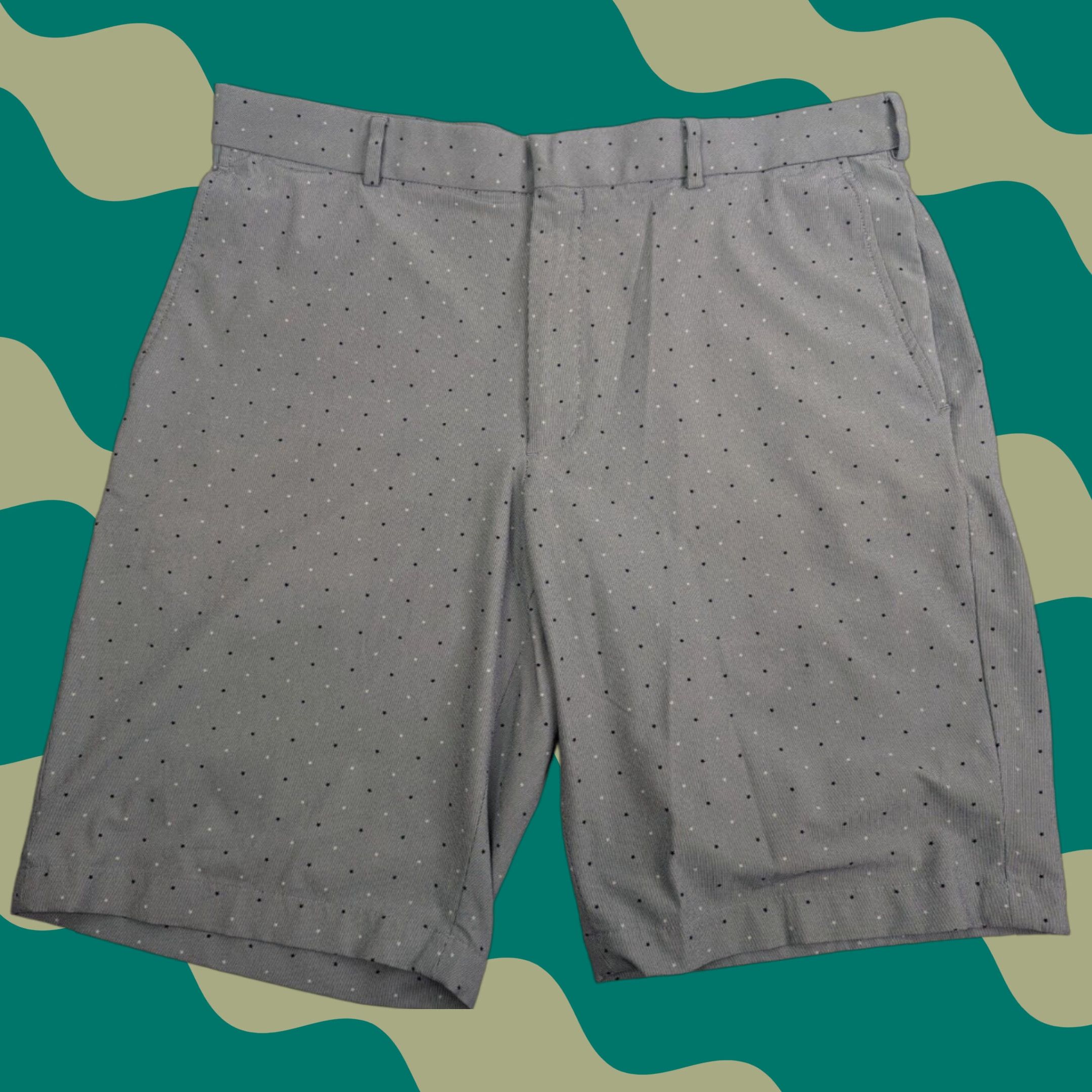 Vintage Walter Hagen Men Shorts 36 Chino Gray Stars Pocket Casual Outdoor Golf 36 Walter Hagen Mens Shorts Gray Chino Casual Pocket Stars 90s Size US 36 / EU 52 - 1 Thumbnail
