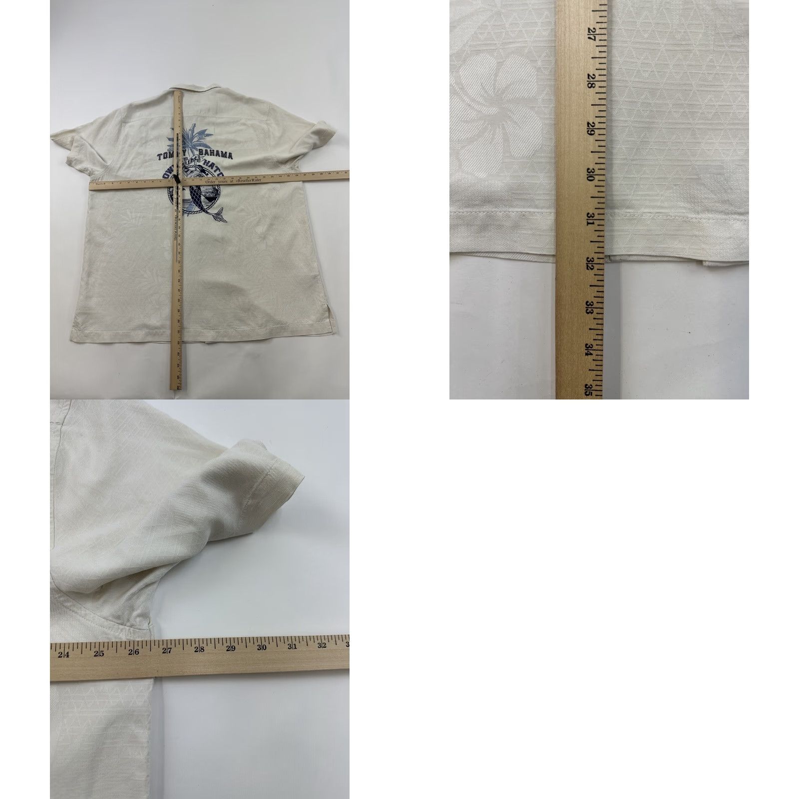 Tommy Bahama Tommy Bahama Shirt Men 2XL Beige Silk Short Sleeve Button-Up Down Hatch Size US XXL / EU 58 / 5 - 8 Thumbnail
