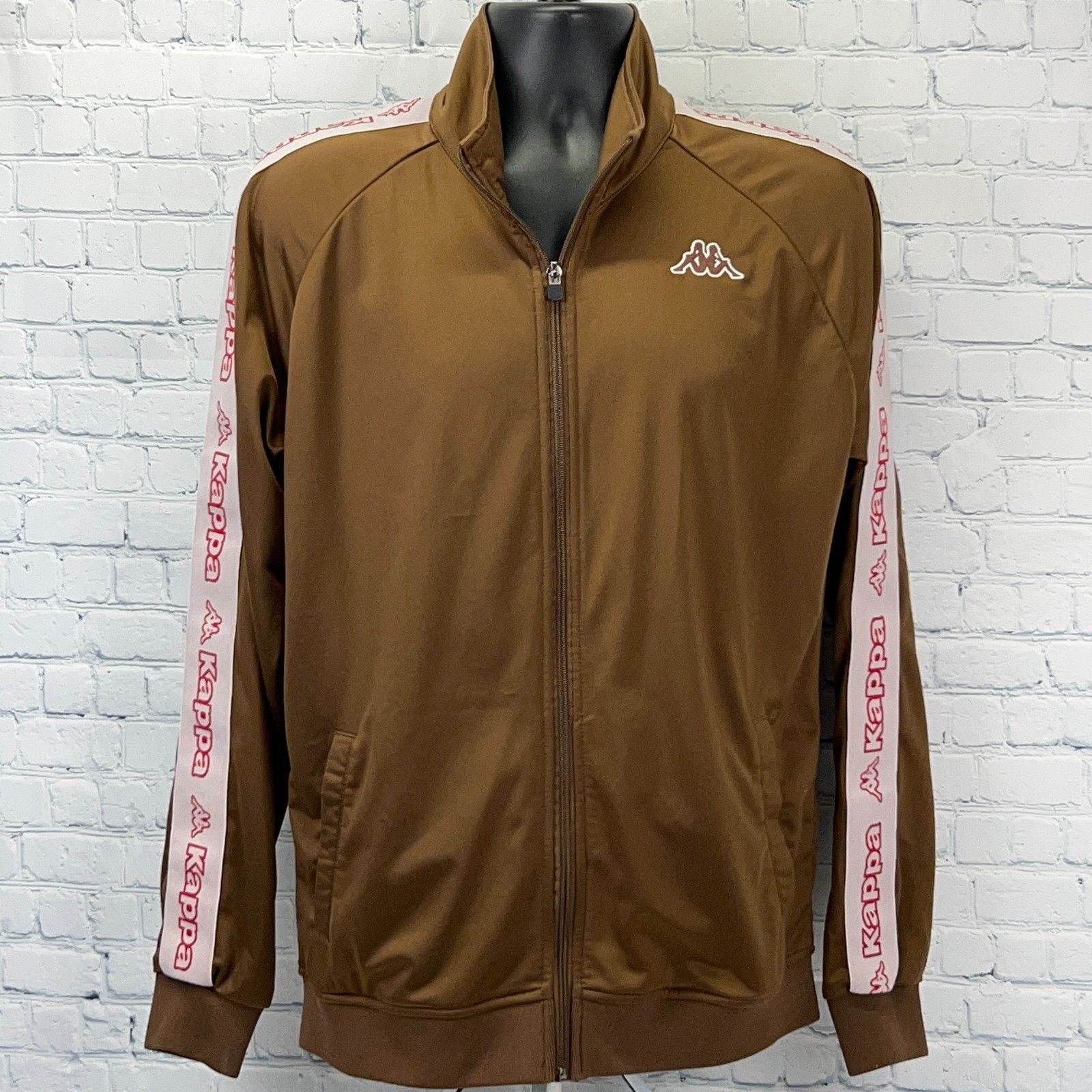 Kappa Kappa Track Jacket Logo Long Sleeve Full Zip Brown Womens XL Size XL / US 12-14 / IT 48-50 - 1 Thumbnail