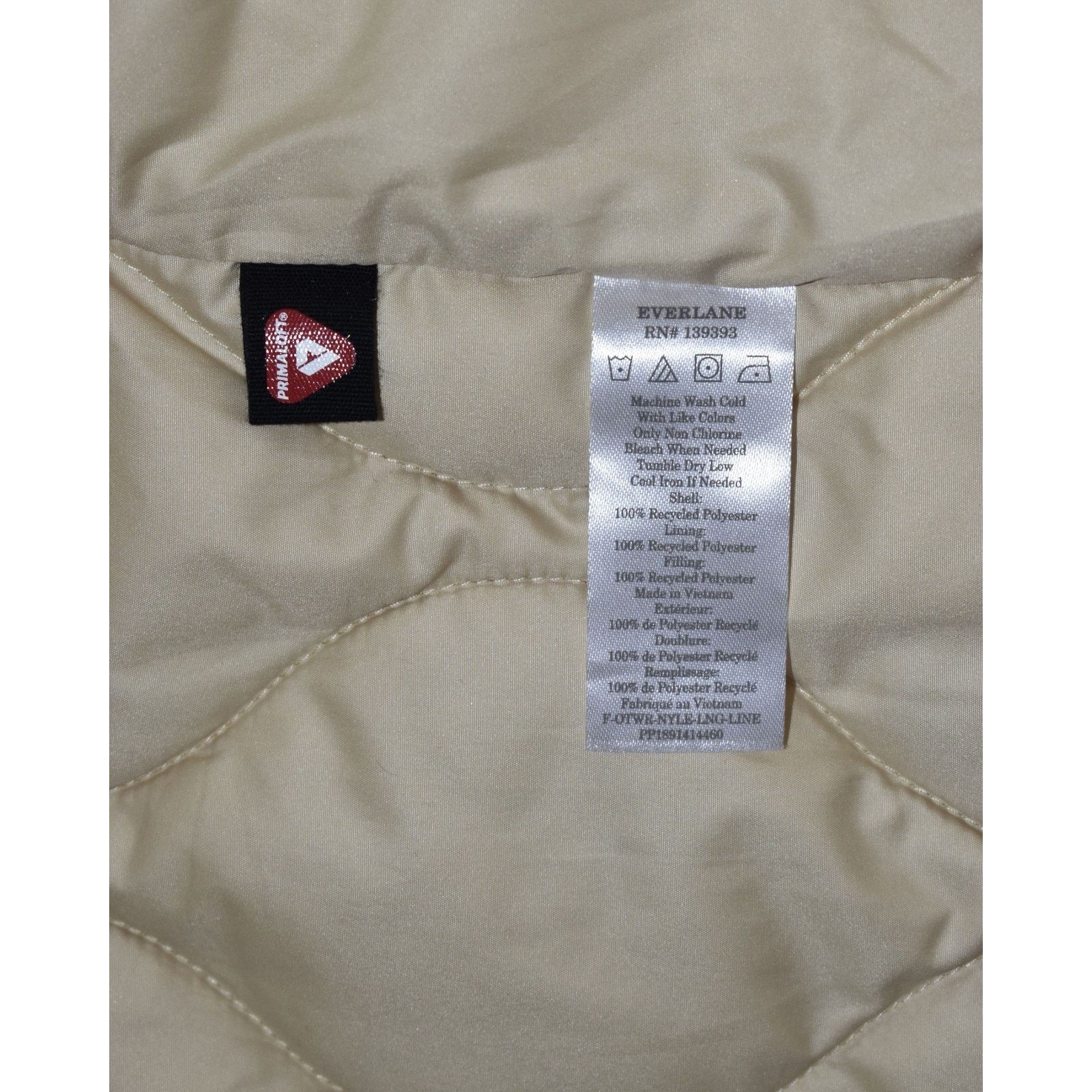 Everlane EVERLANE ReNew Gold/Tan Long Primaloft Puffer Jacket Sz XXS Size XXS / US 00 / IT 34 - 5 Thumbnail