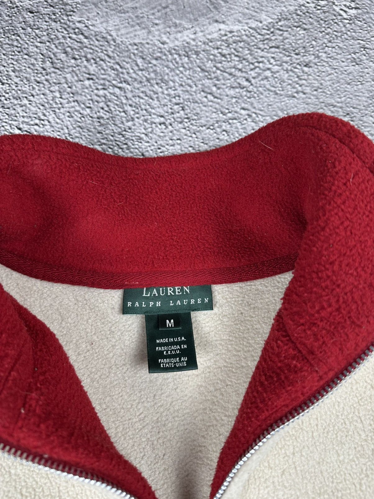 Lauren Ralph Lauren Vintage Lauren Ralph Lauren Zip Fleece Distressed Y2K Size US M / EU 48-50 / 2 - 7 Thumbnail