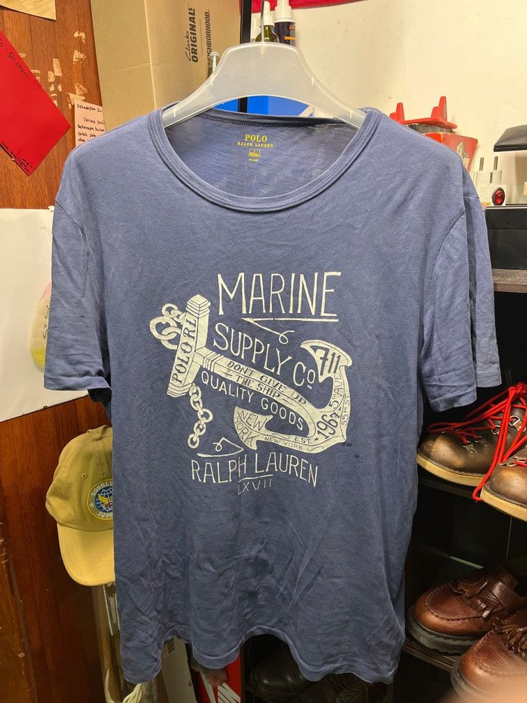 Polo Ralph Lauren Vintage Polo Ralph Lauren Marine Tee Size US M / EU 48-50 / 2 - 1 Thumbnail