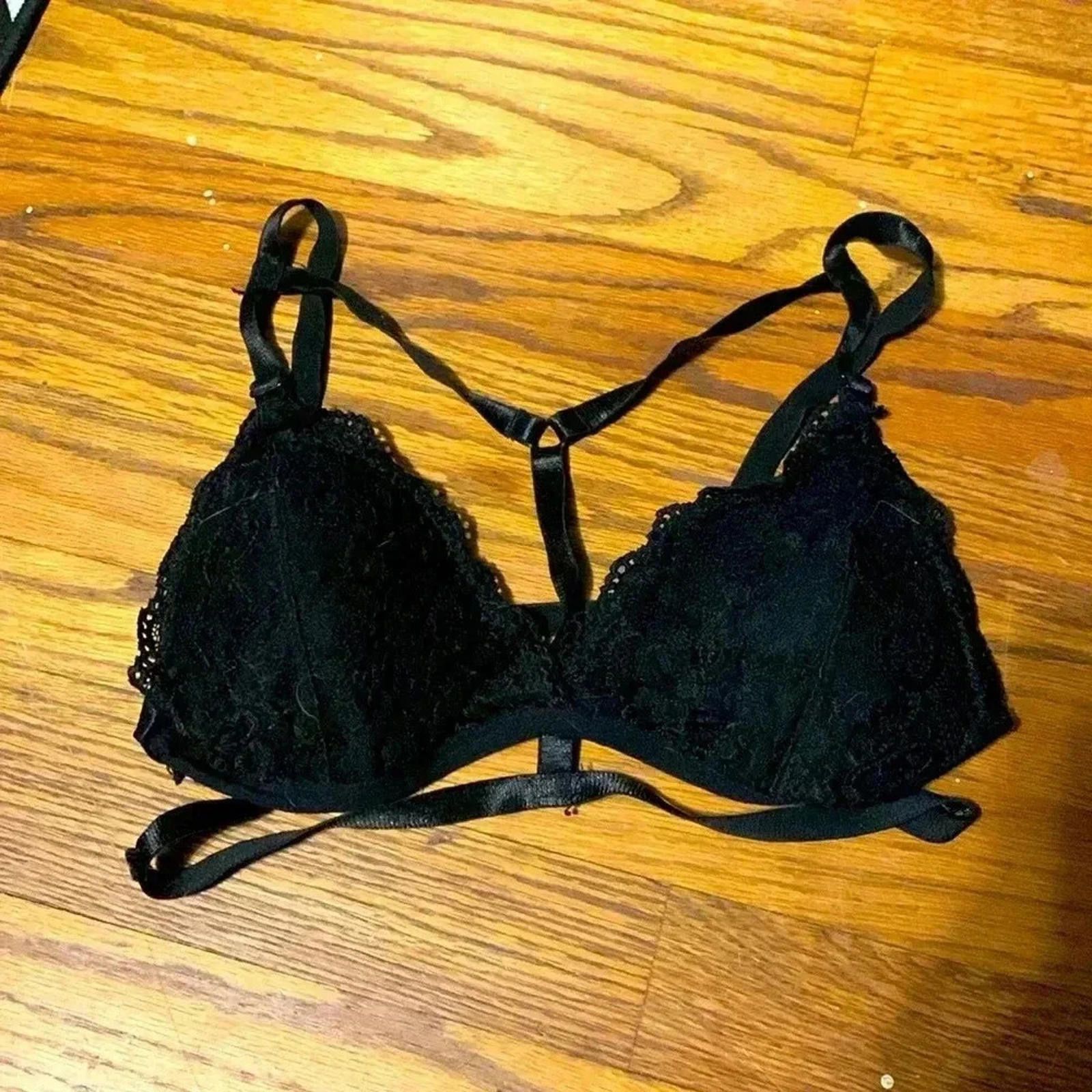 Designer Black lace brunette, strappy Size ONE SIZE - 1 Thumbnail