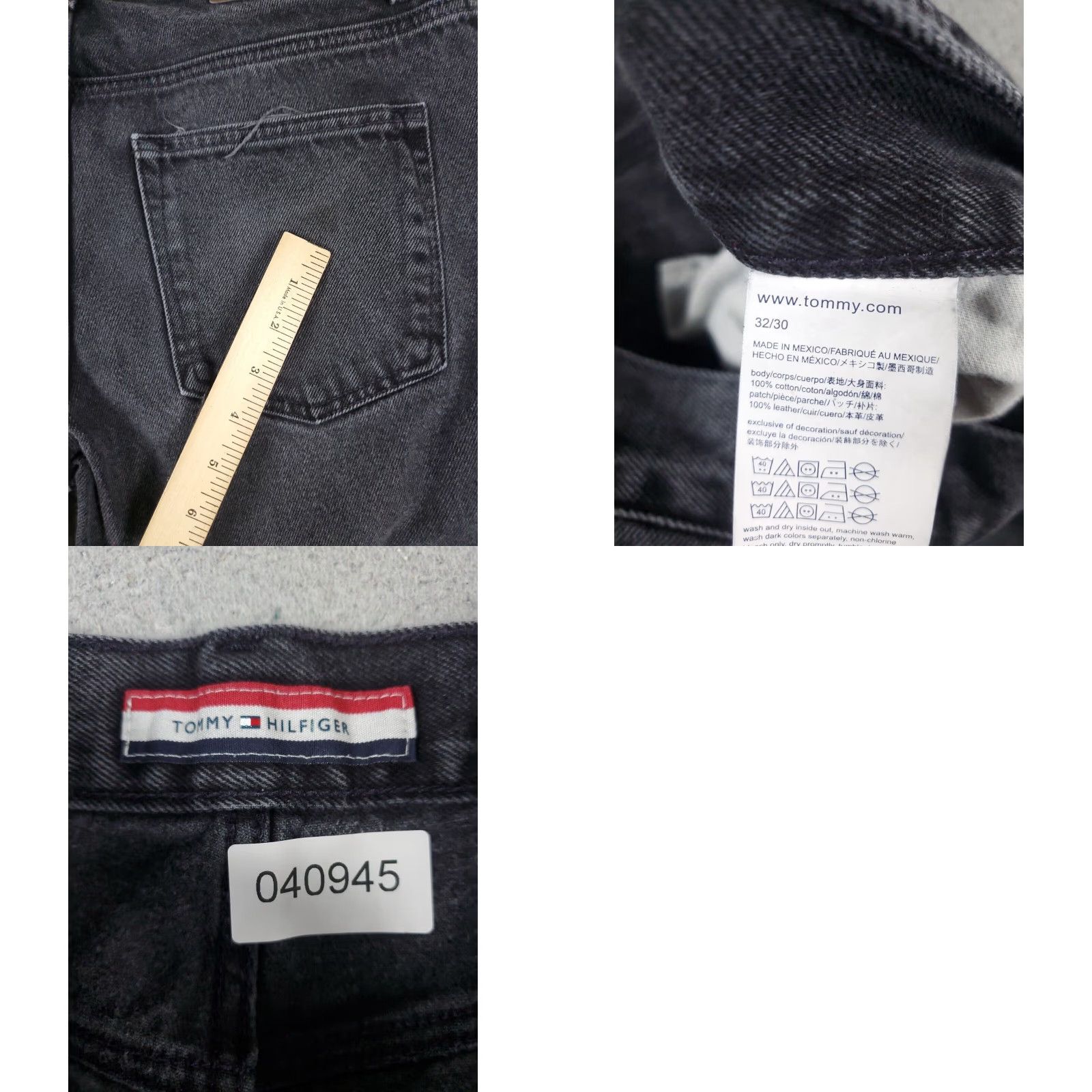 Tommy Hilfiger Tommy Hilfiger Jeans Mens 32x28 Gray Slim Straight Leg Denim Pants Size US 32 / EU 48 - 8 Thumbnail