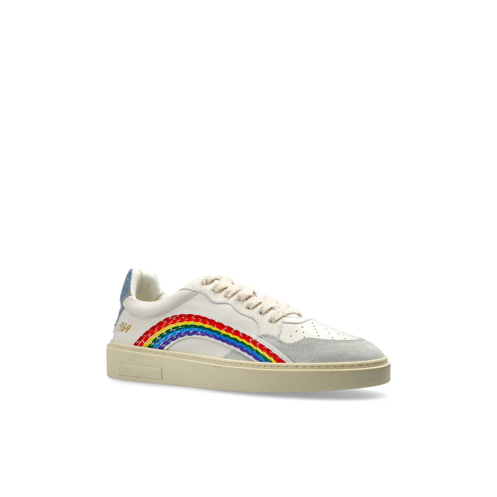 Dsquared2 DSQUARED2 Rider Cream Sneakers New And Authentic (Men's size Size US 12 / EU 45 - 2 Thumbnail