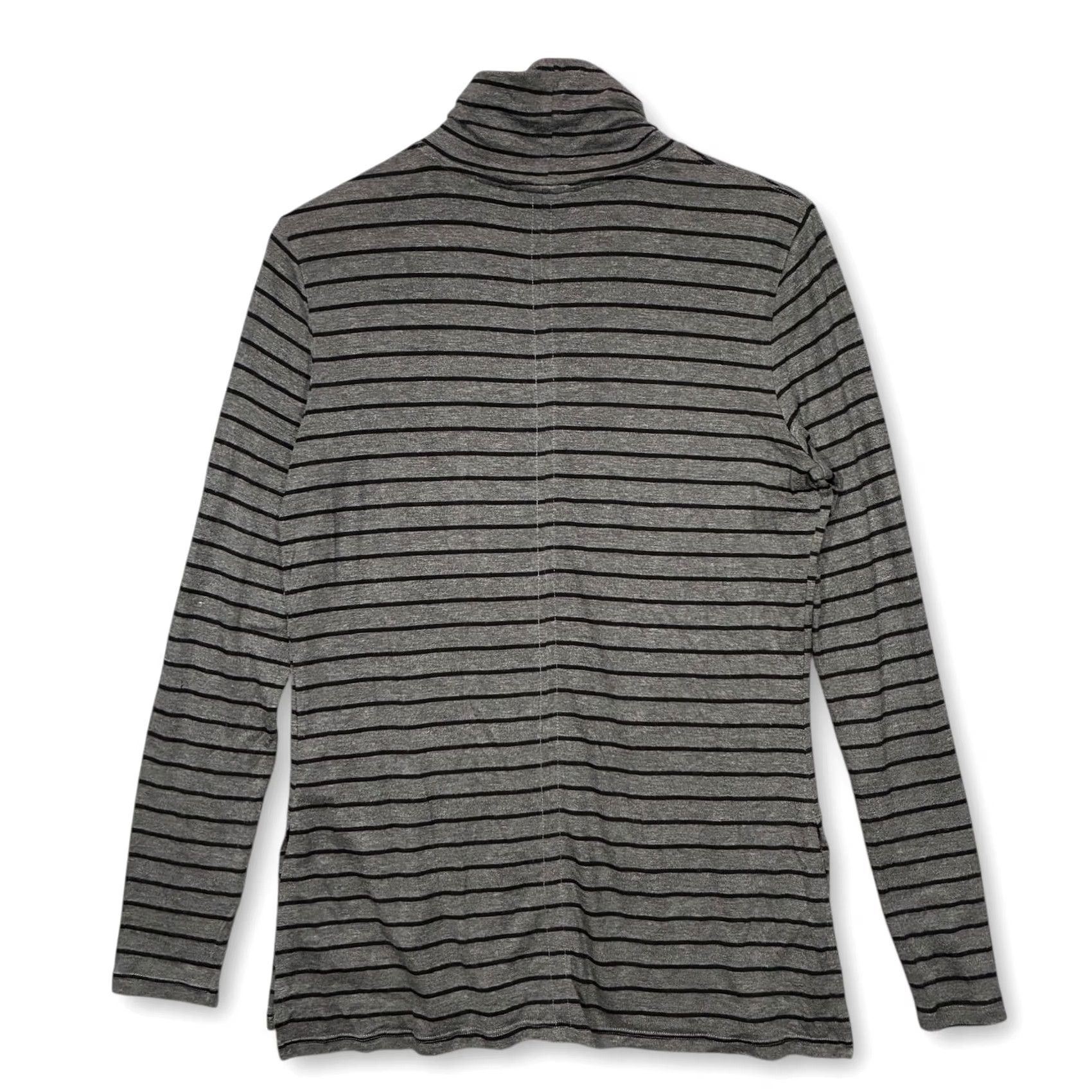 Athleta Athleta Turtleneck Long Sleeve Top Gray Black Size S Size S / US 4 / IT 40 - 2 Thumbnail