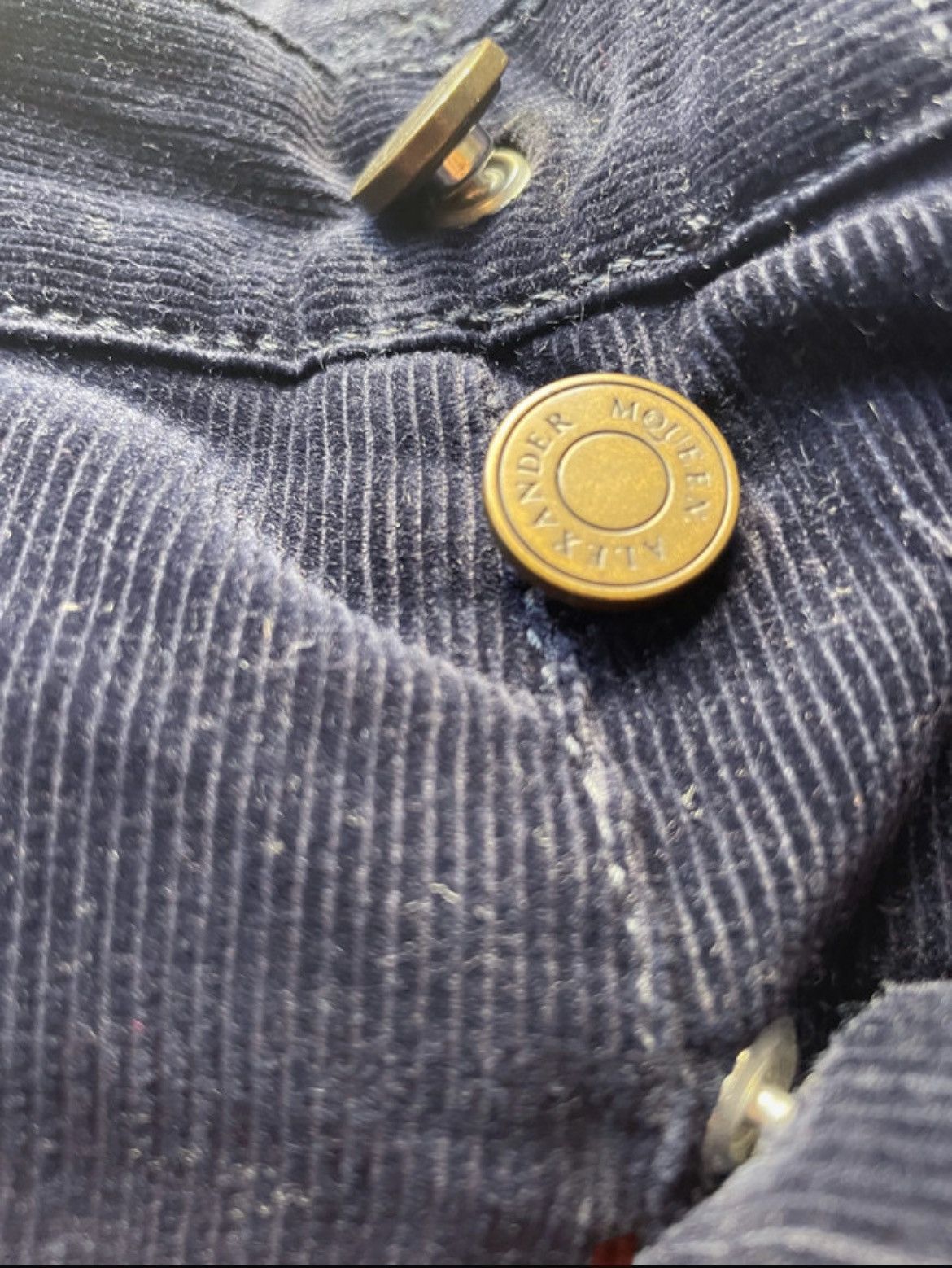 Alexander McQueen Dark Blue Alexander McQueen Corduroy Trousers Size US 32 / EU 48 - 8 Thumbnail